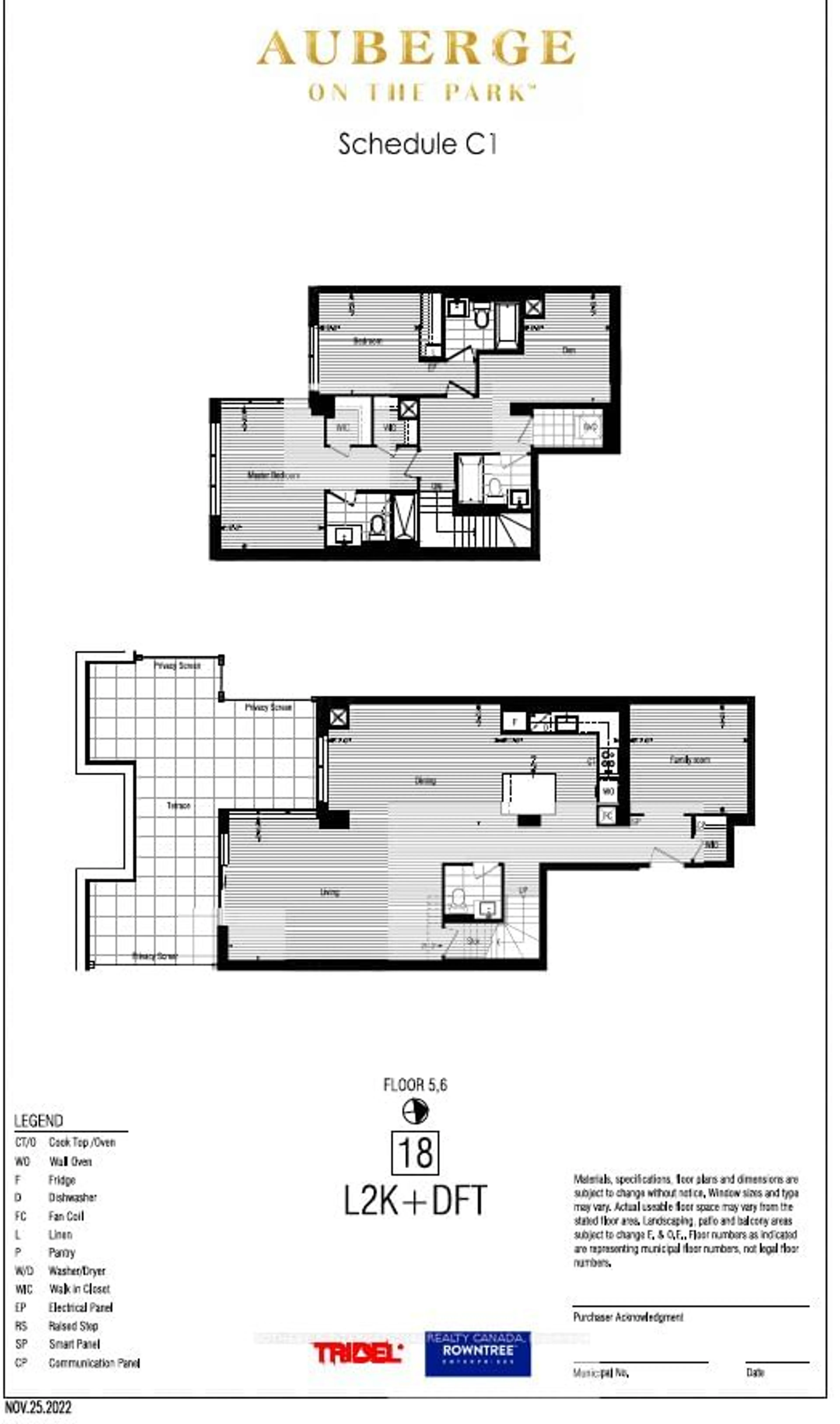 Floor plan for 30 Inn On the Park Dr #518, Toronto Ontario M3C 0P7