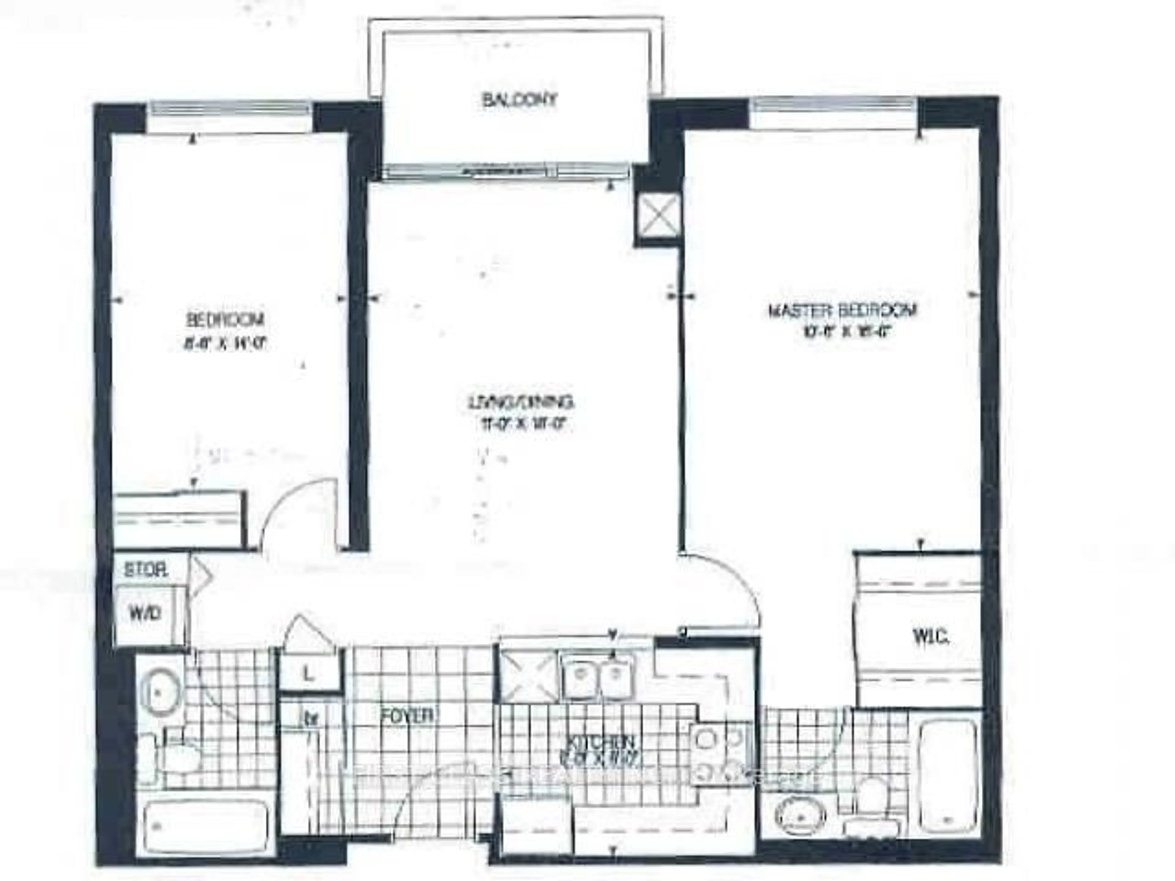 Floor plan for 39 Pemberton Ave #102, Toronto Ontario M2M 1X9