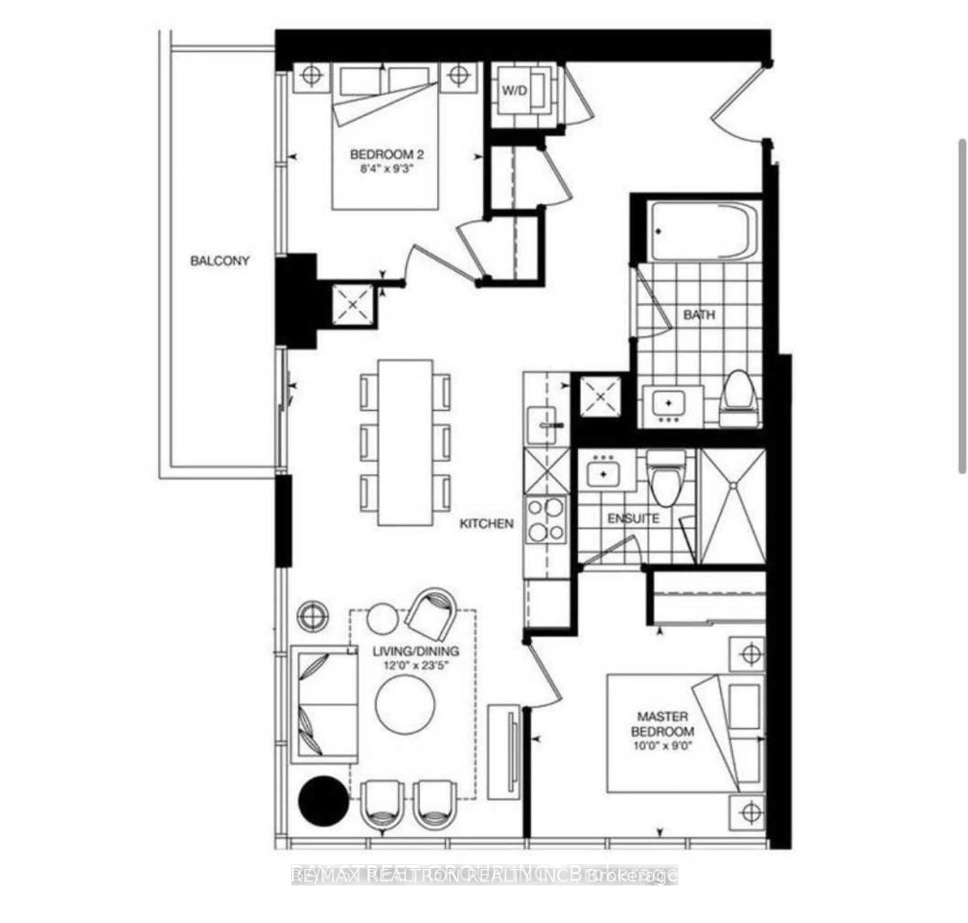 Floor plan for 395 Bloor St #2302, Toronto Ontario M4W 0B4