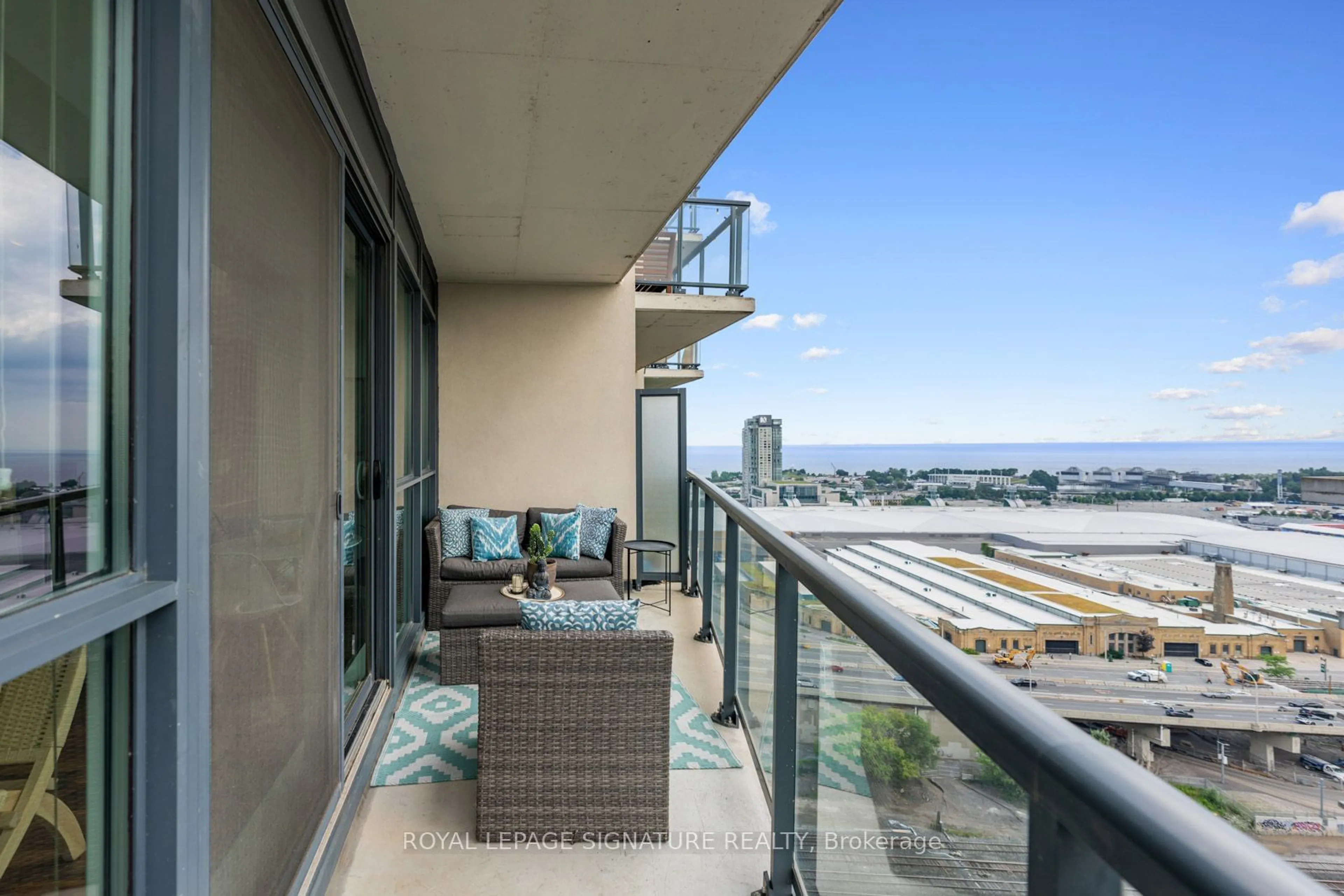 Balcony in the apartment for 51 East Liberty St #2116, Toronto Ontario M6K 3P8