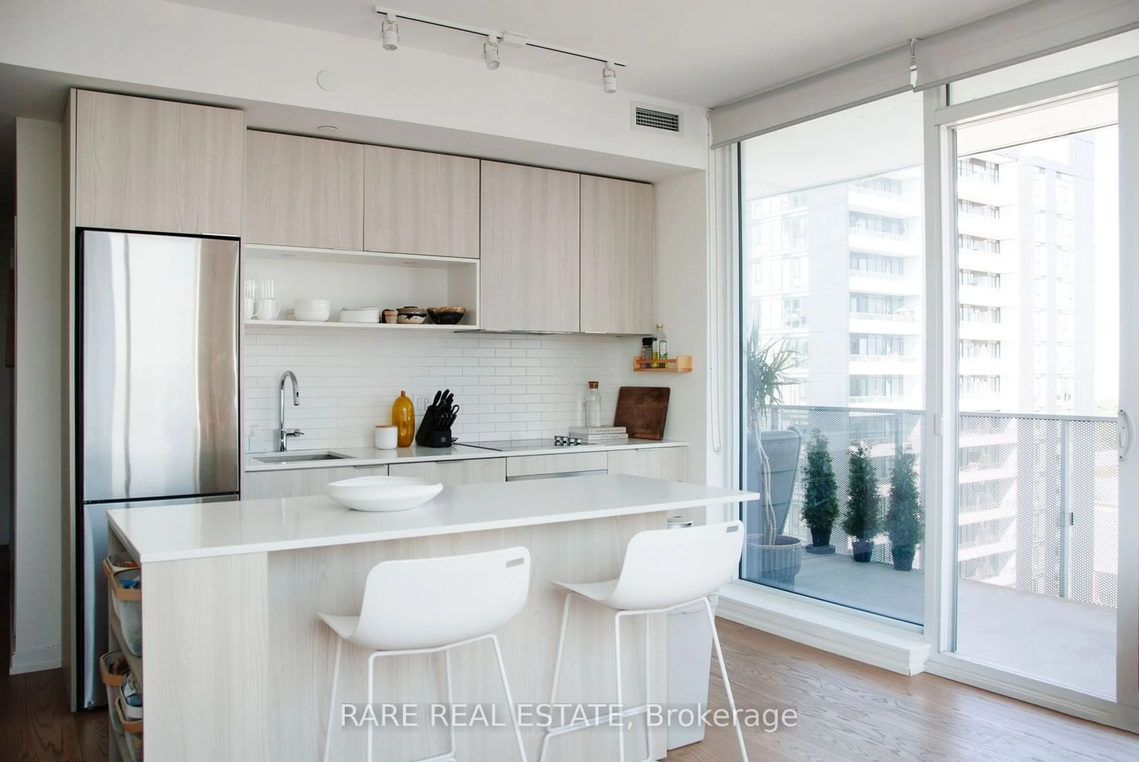 Contemporary kitchen for 20 Tubman Ave #2404, Toronto Ontario M5A 0M8