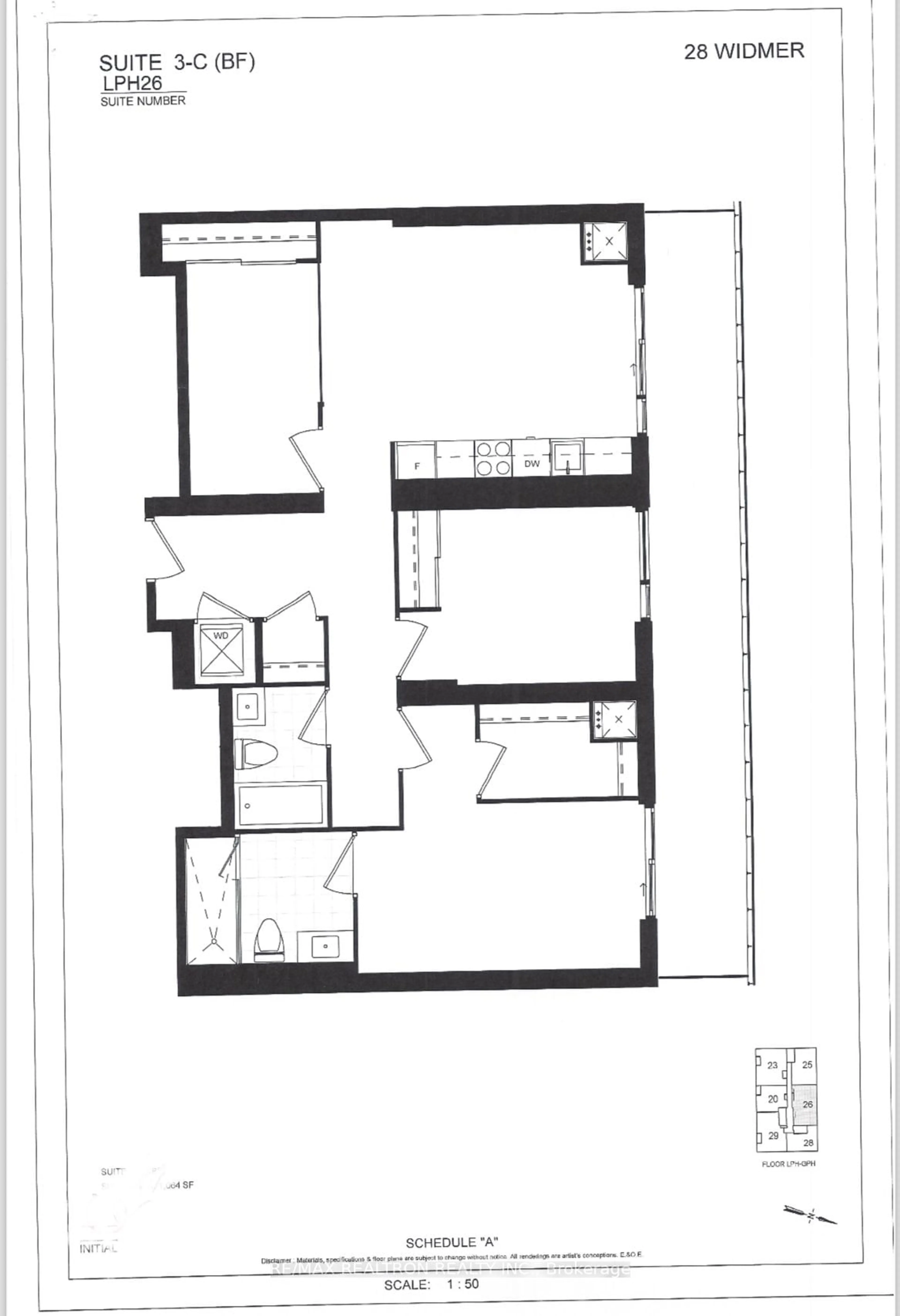 Floor plan for 28 windmer St, Toronto Ontario M5V 2E7