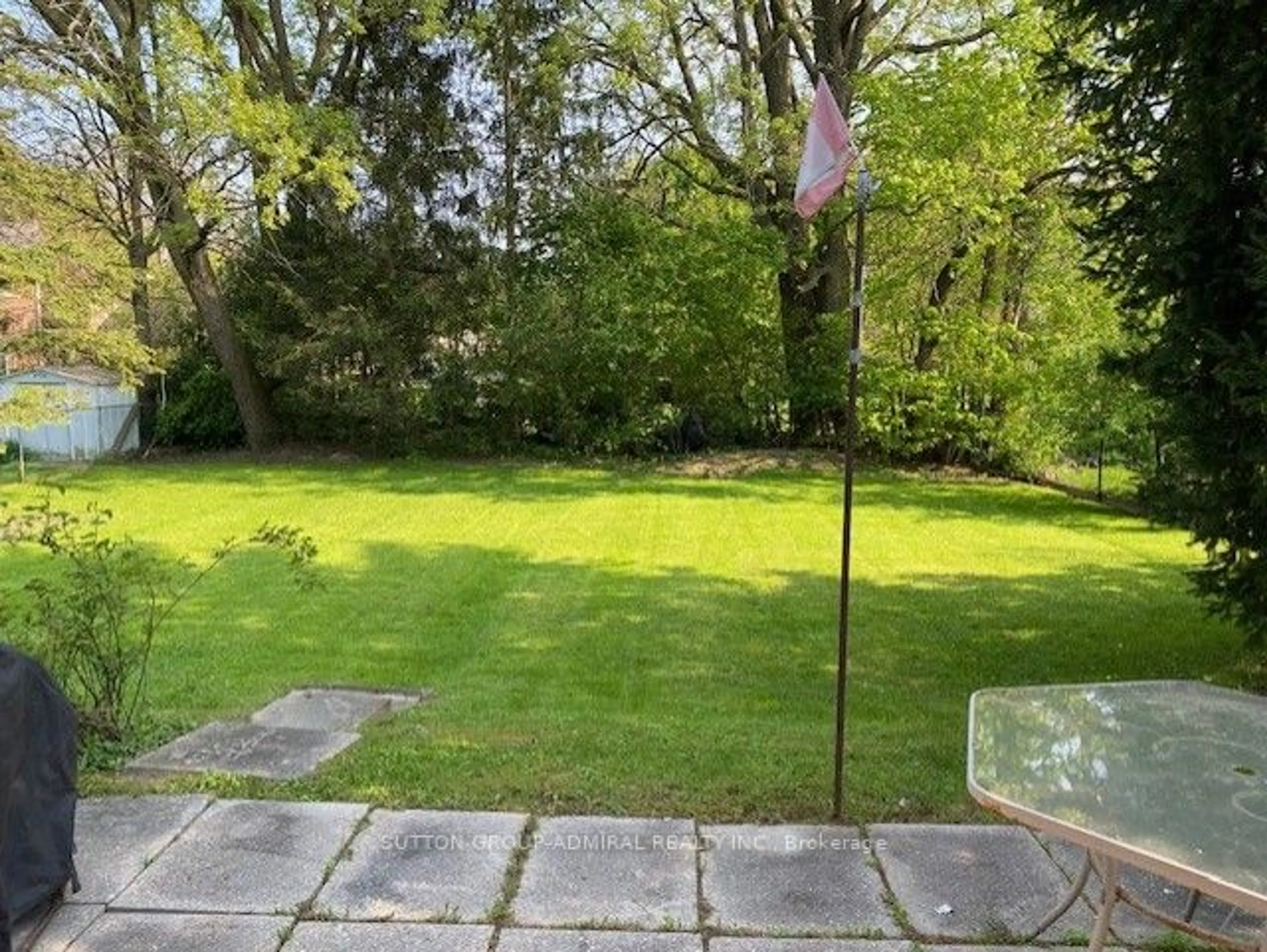 Patio, the fenced backyard for 341 Pleasant Ave, Toronto Ontario M2R 2R3