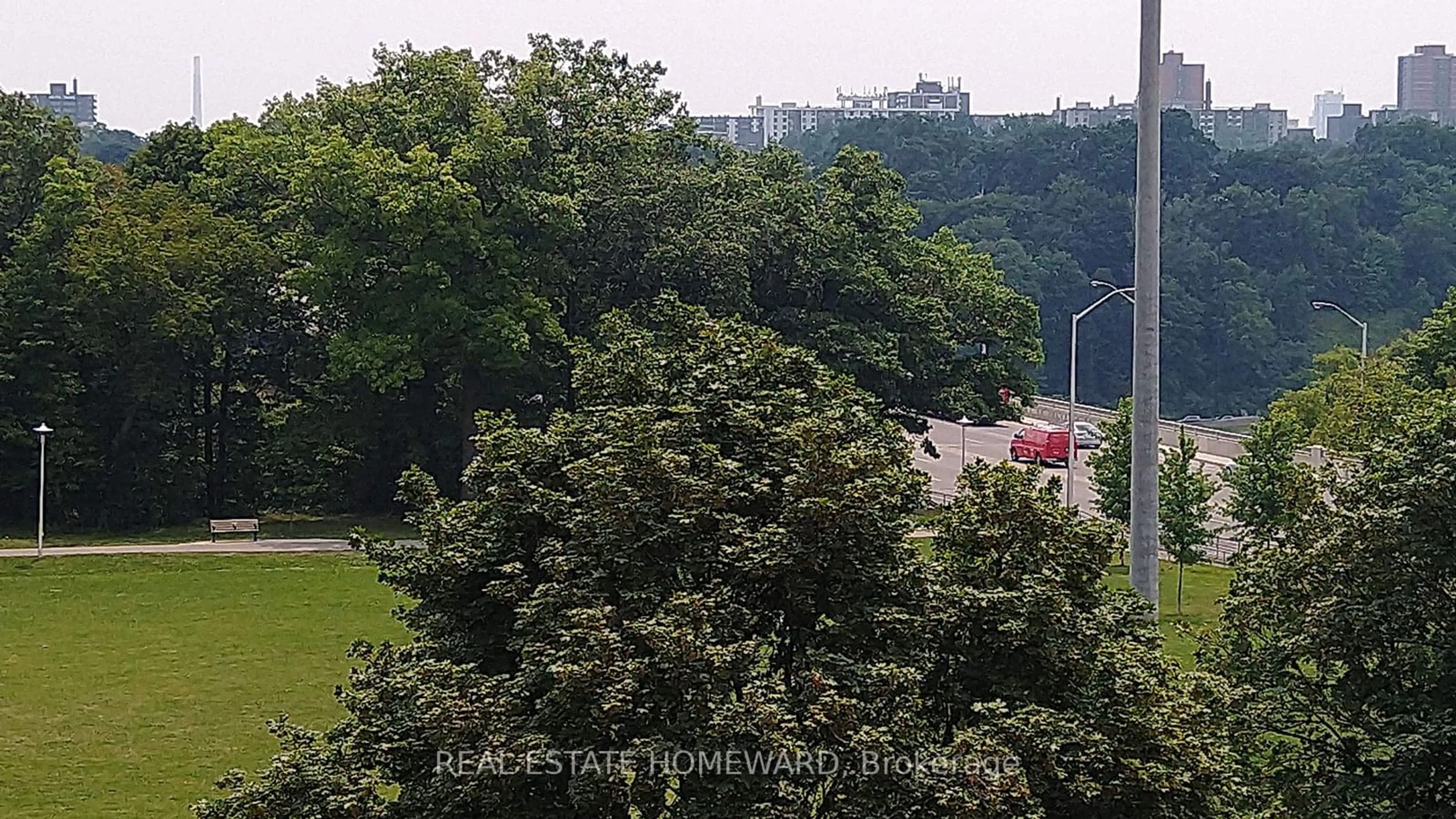 A pic from exterior of the house or condo, the street view for 1 Leaside Park Dr #417, Toronto Ontario M4H 1R1