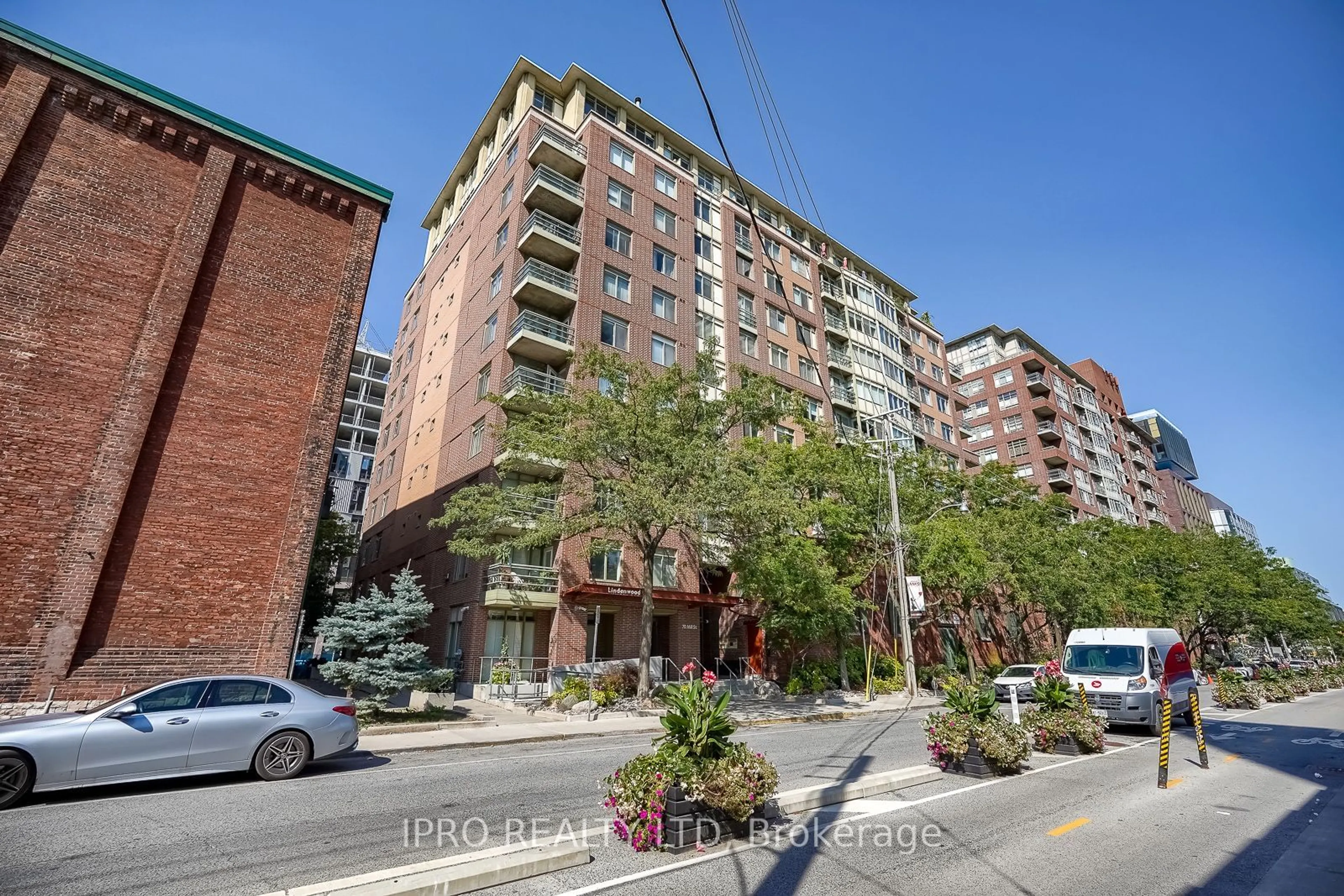 A pic from exterior of the house or condo, the street view for 70 Mill St #410, Toronto Ontario M5A 4R1