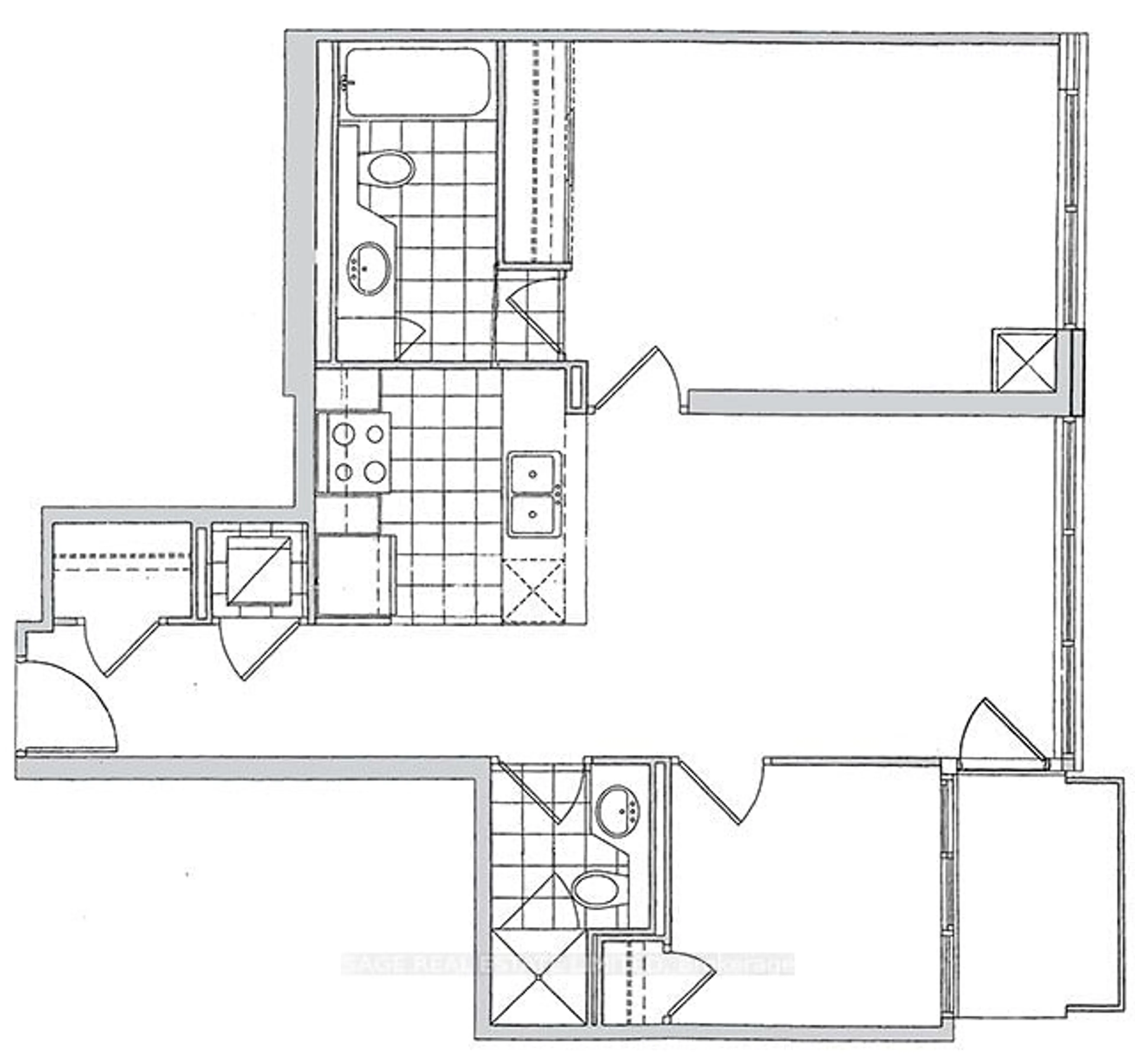 Floor plan for 88 Broadway Ave #1301, Toronto Ontario M4P 0A5