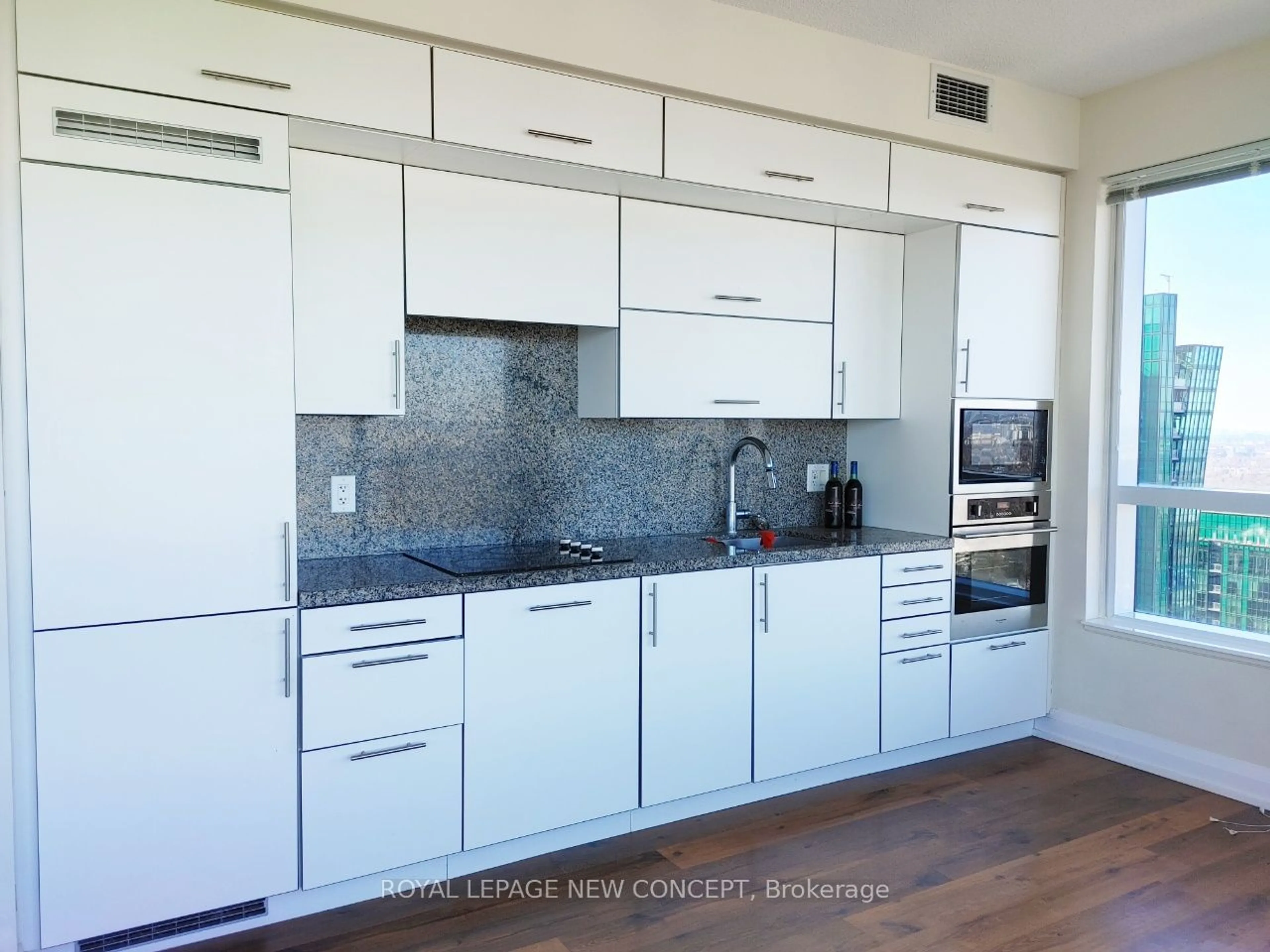 Contemporary kitchen, wood floors for 5 Sheppard Ave #4120, Toronto Ontario M2N 2Z8