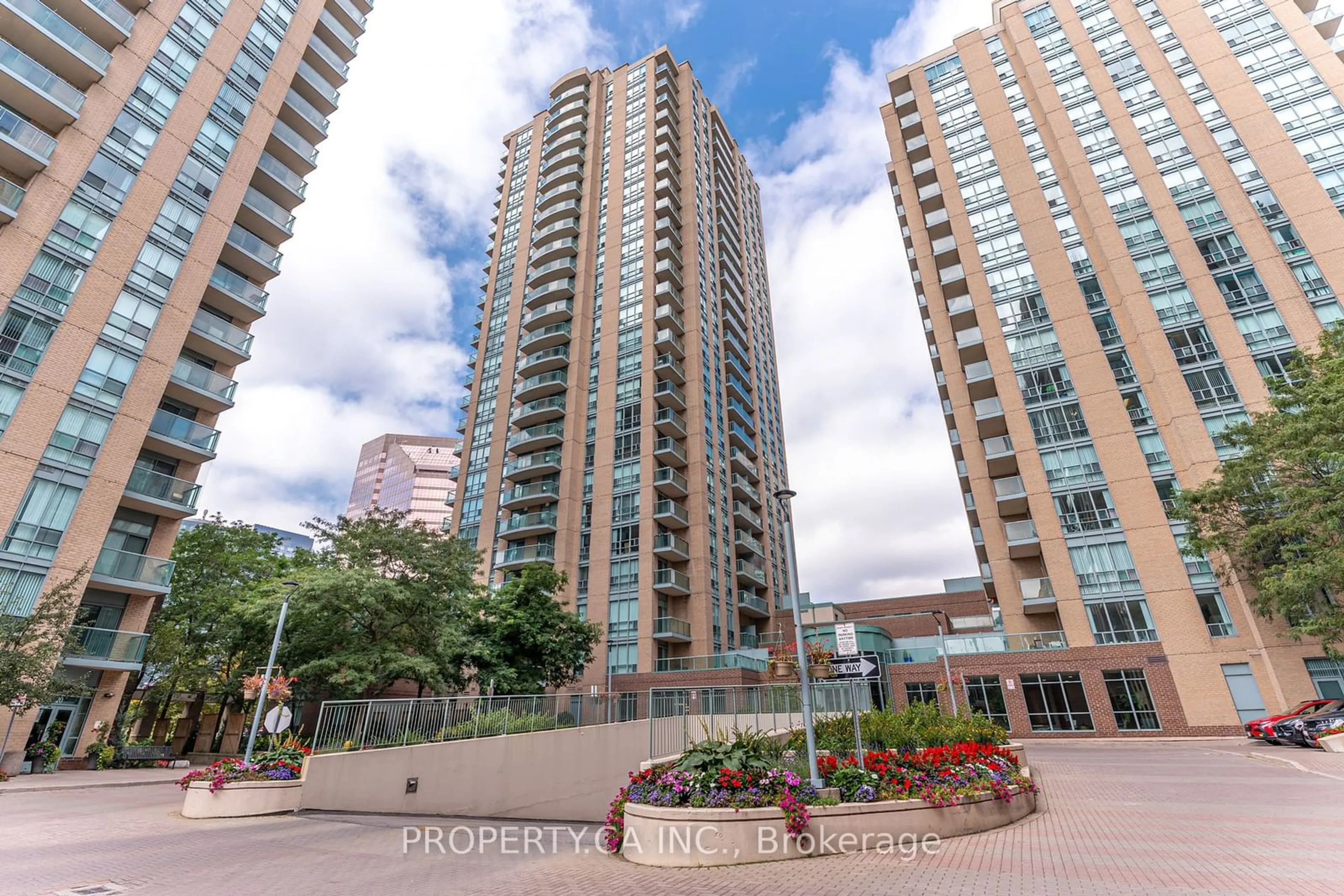 A pic from exterior of the house or condo, the street view for 22 Olive Ave #1505, Toronto Ontario M2N 7G6