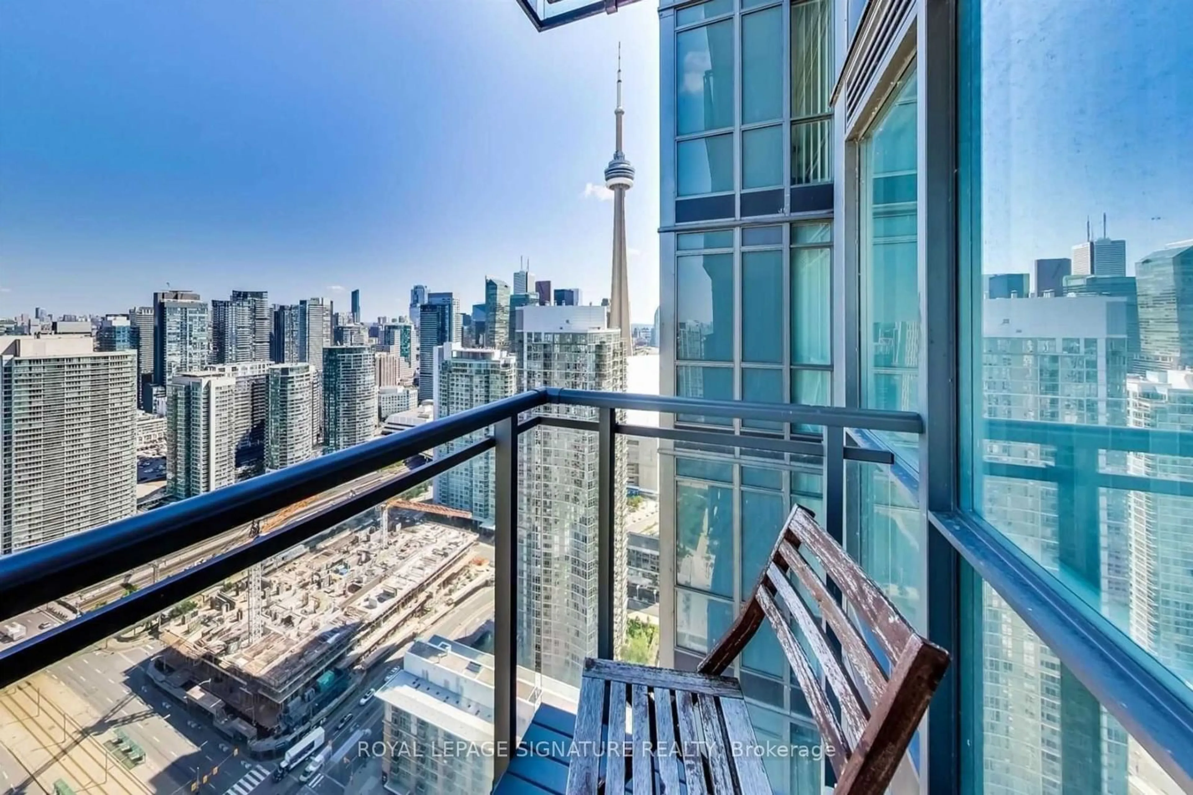 Balcony in the apartment for 11 Brunel Crt #5005, Toronto Ontario M5V 3Y3