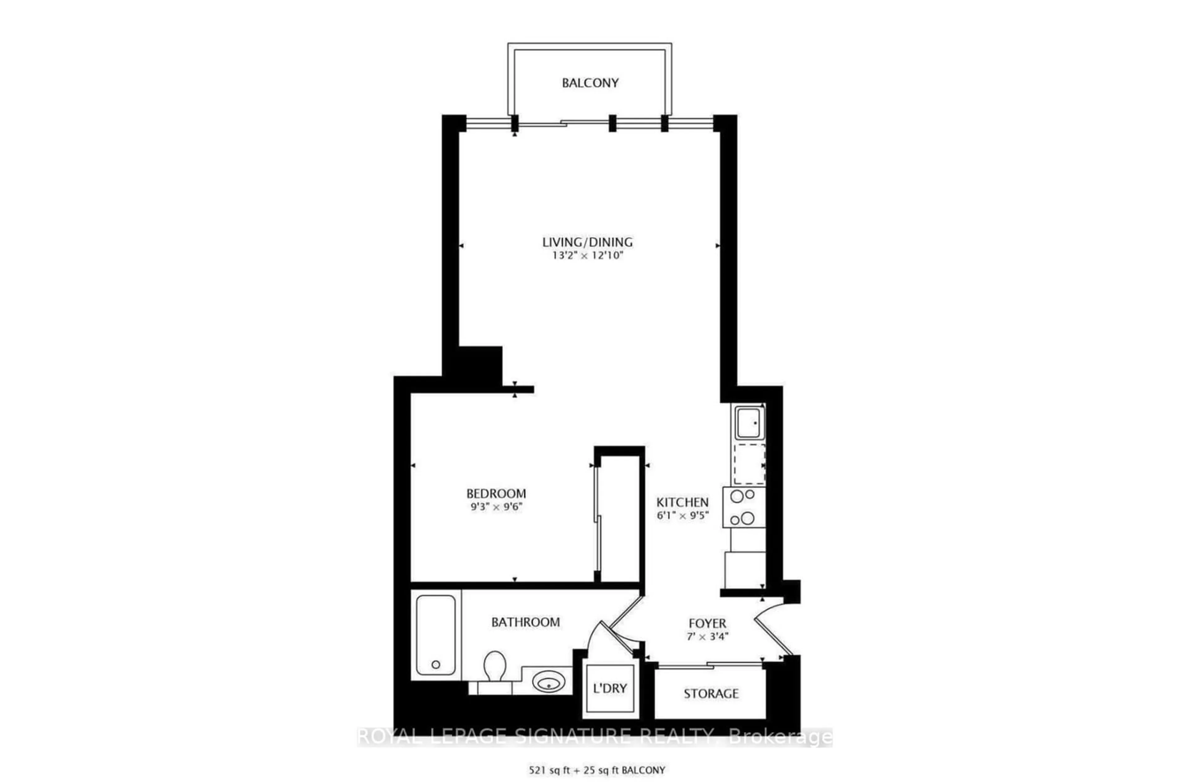 Floor plan for 11 Brunel Crt #5005, Toronto Ontario M5V 3Y3