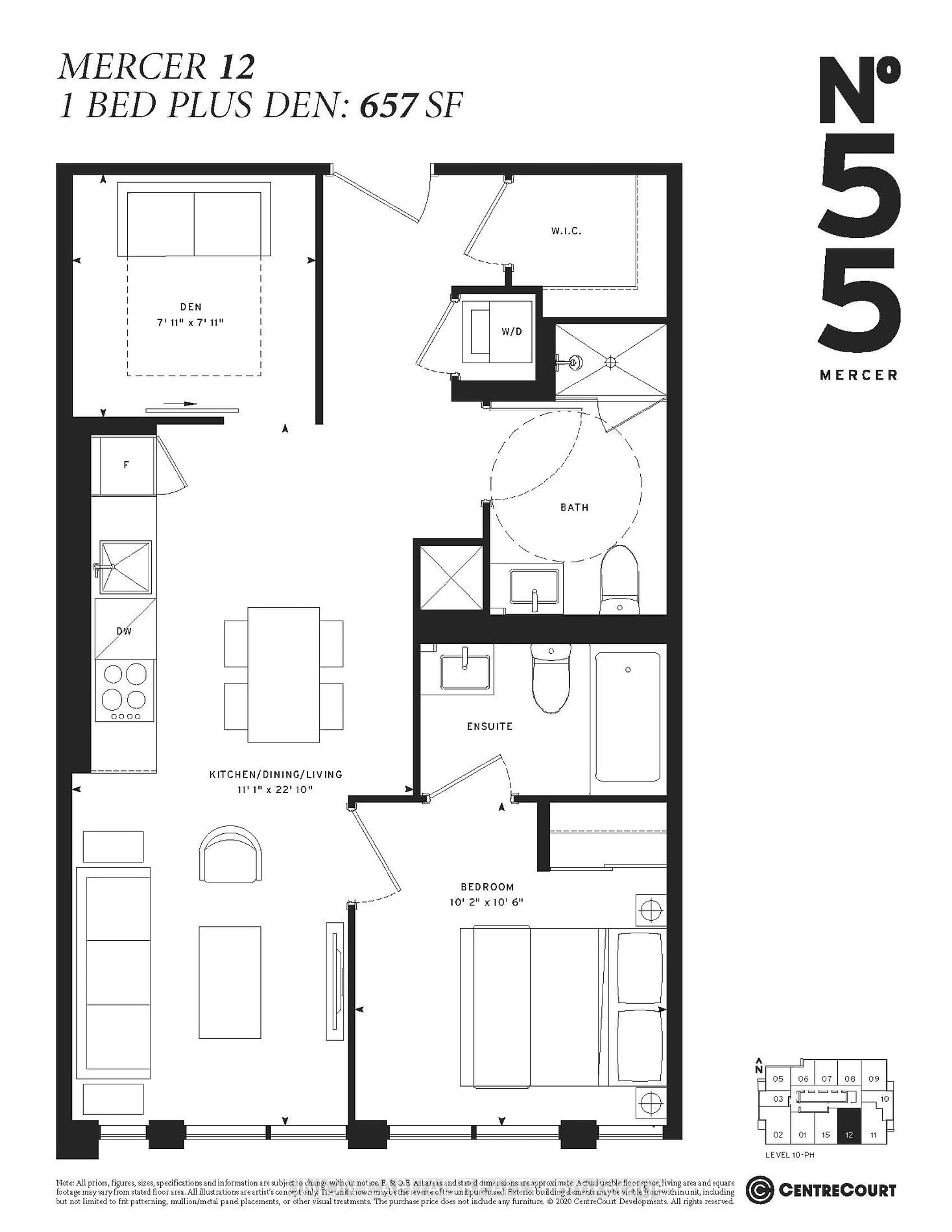 Floor plan for 55 Mercer St #4312, Toronto Ontario M5V 0W4