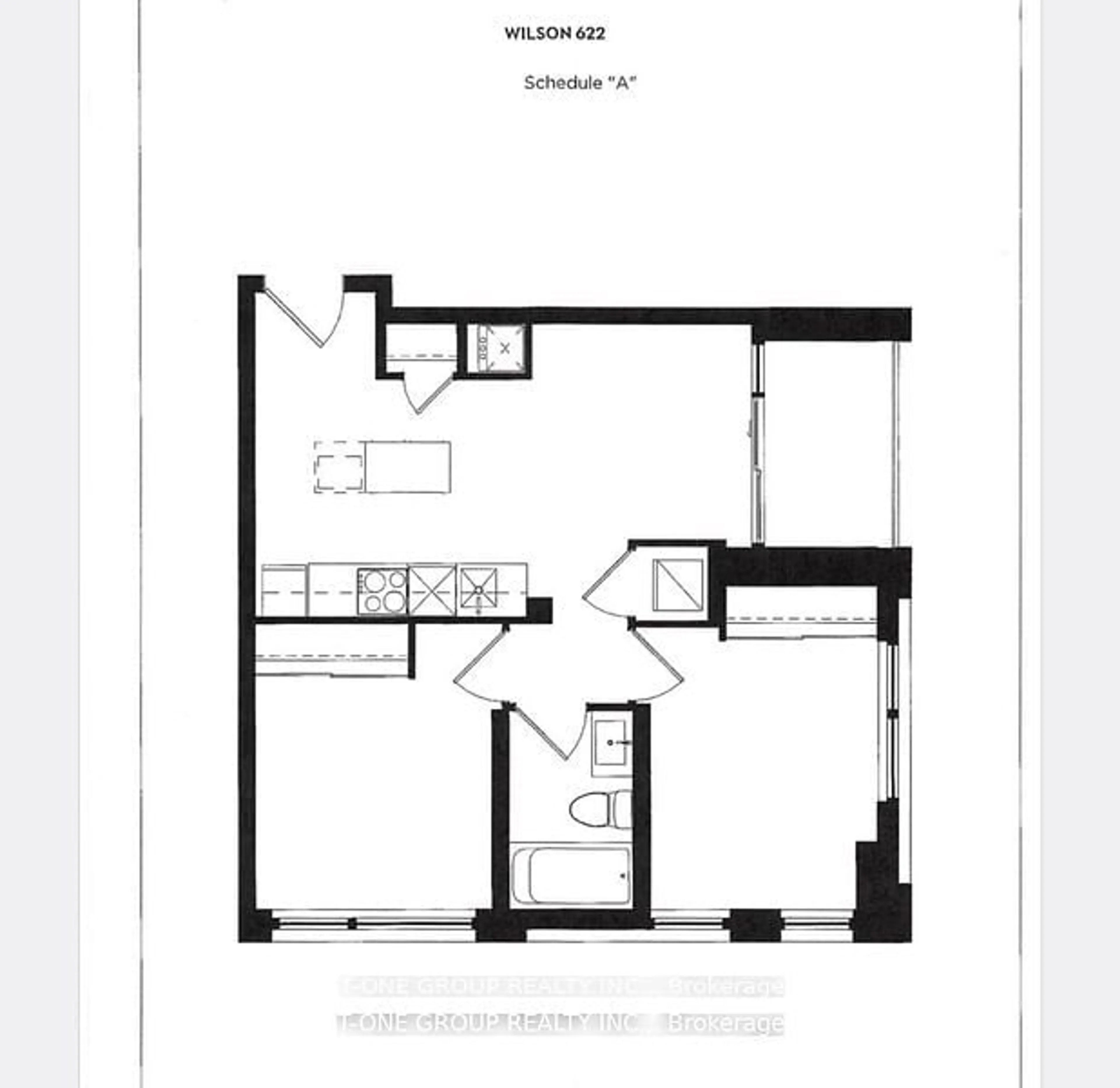 Floor plan for 8 Tippett Rd #215, Toronto Ontario M2H 2V2