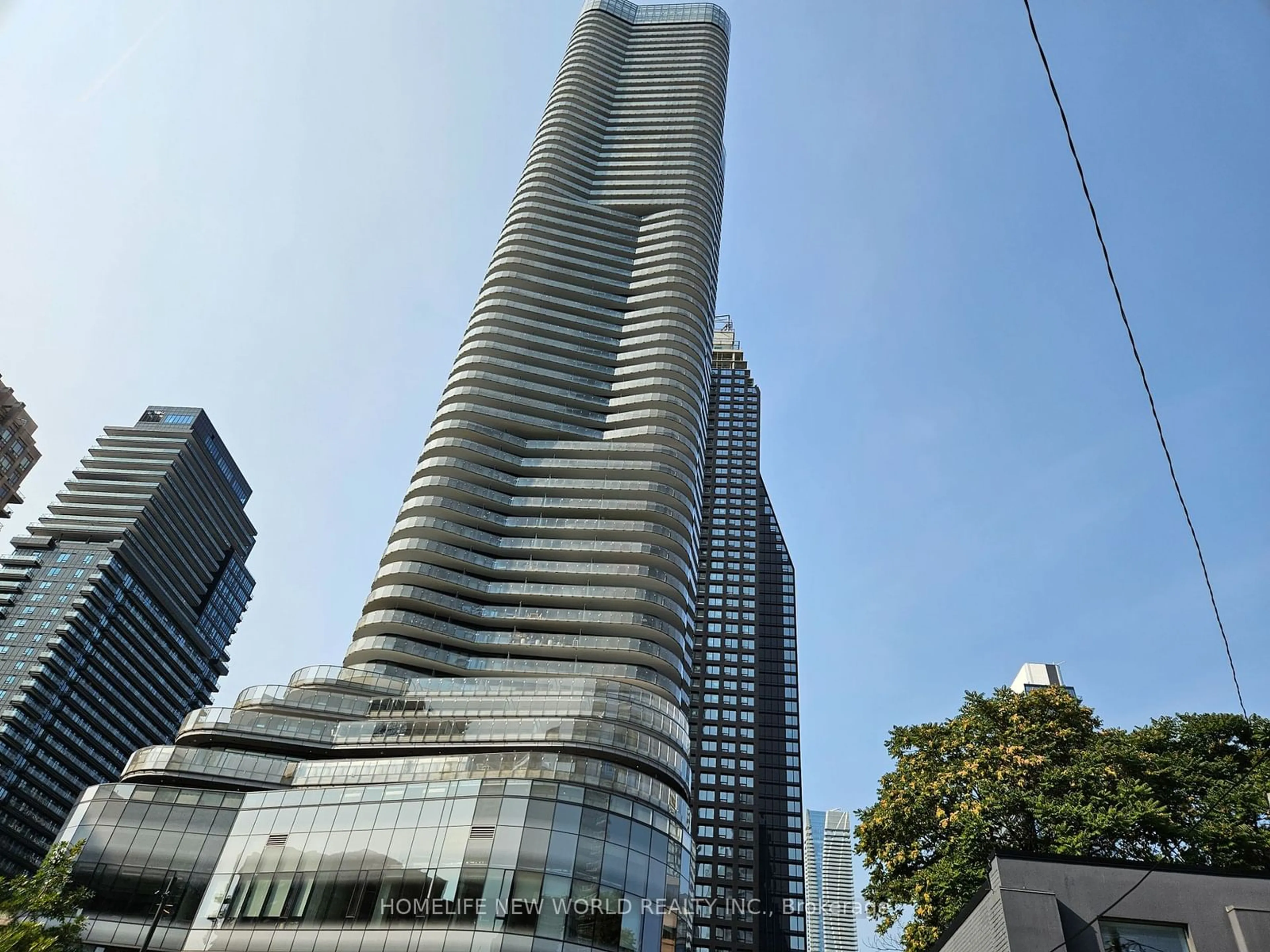 A pic from exterior of the house or condo for 11 Wellesley St #4402, Toronto Ontario M4Y 0G4