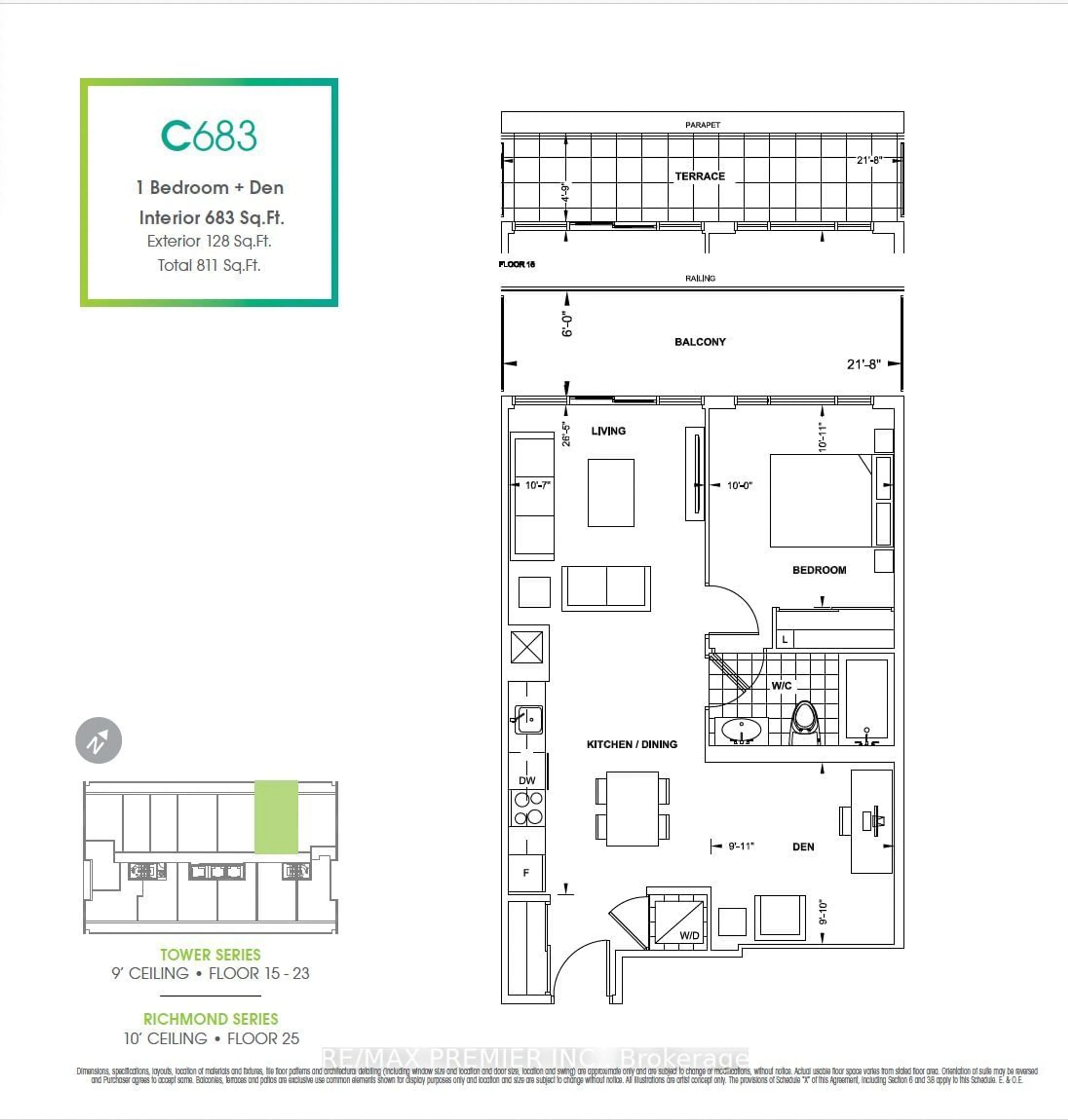 Floor plan for 330 Richmond St #2011, Toronto Ontario M5V 1X2