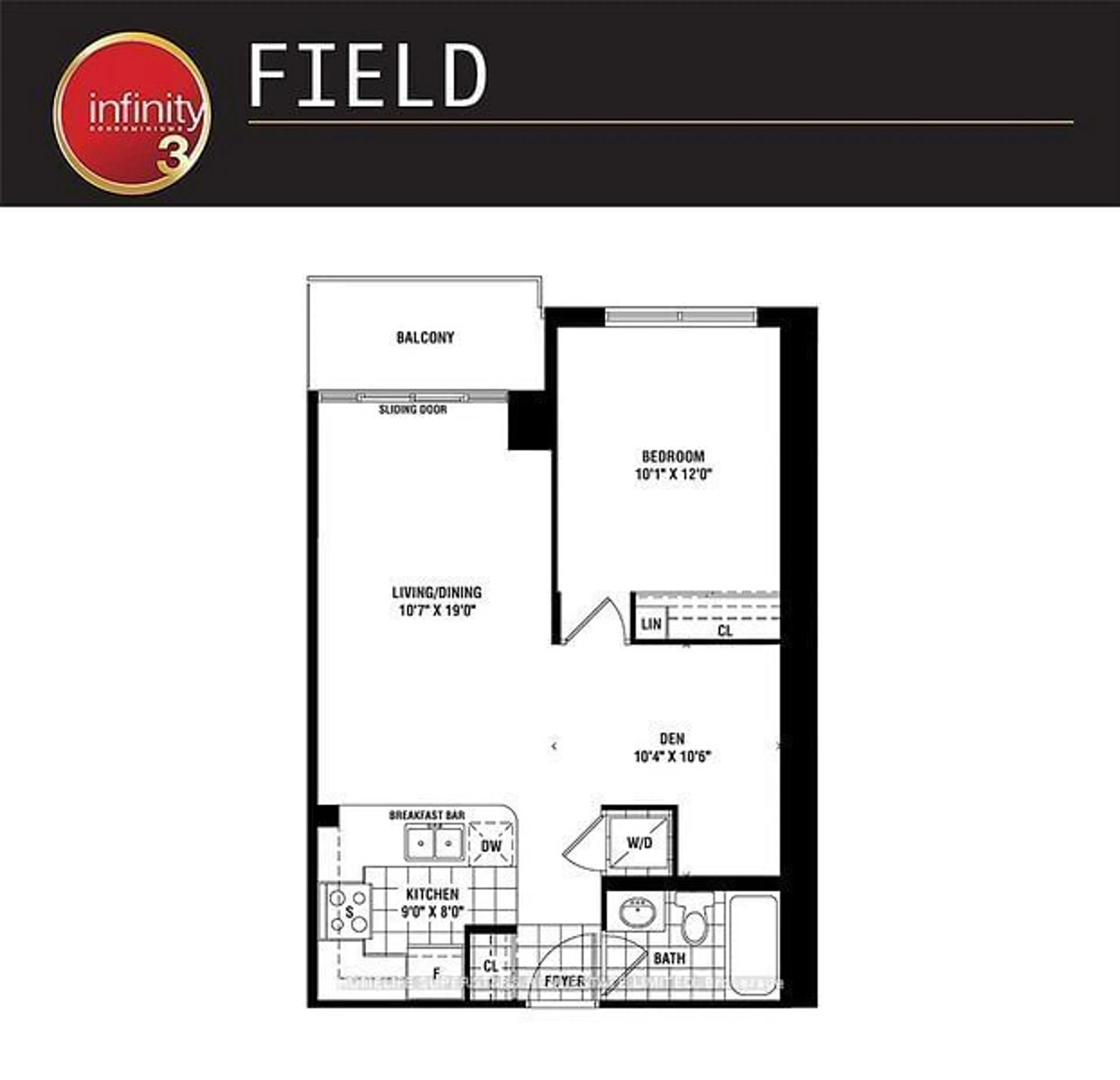 Floor plan for 19 Grand Trunk Cres #3005, Toronto Ontario M5J 3A3