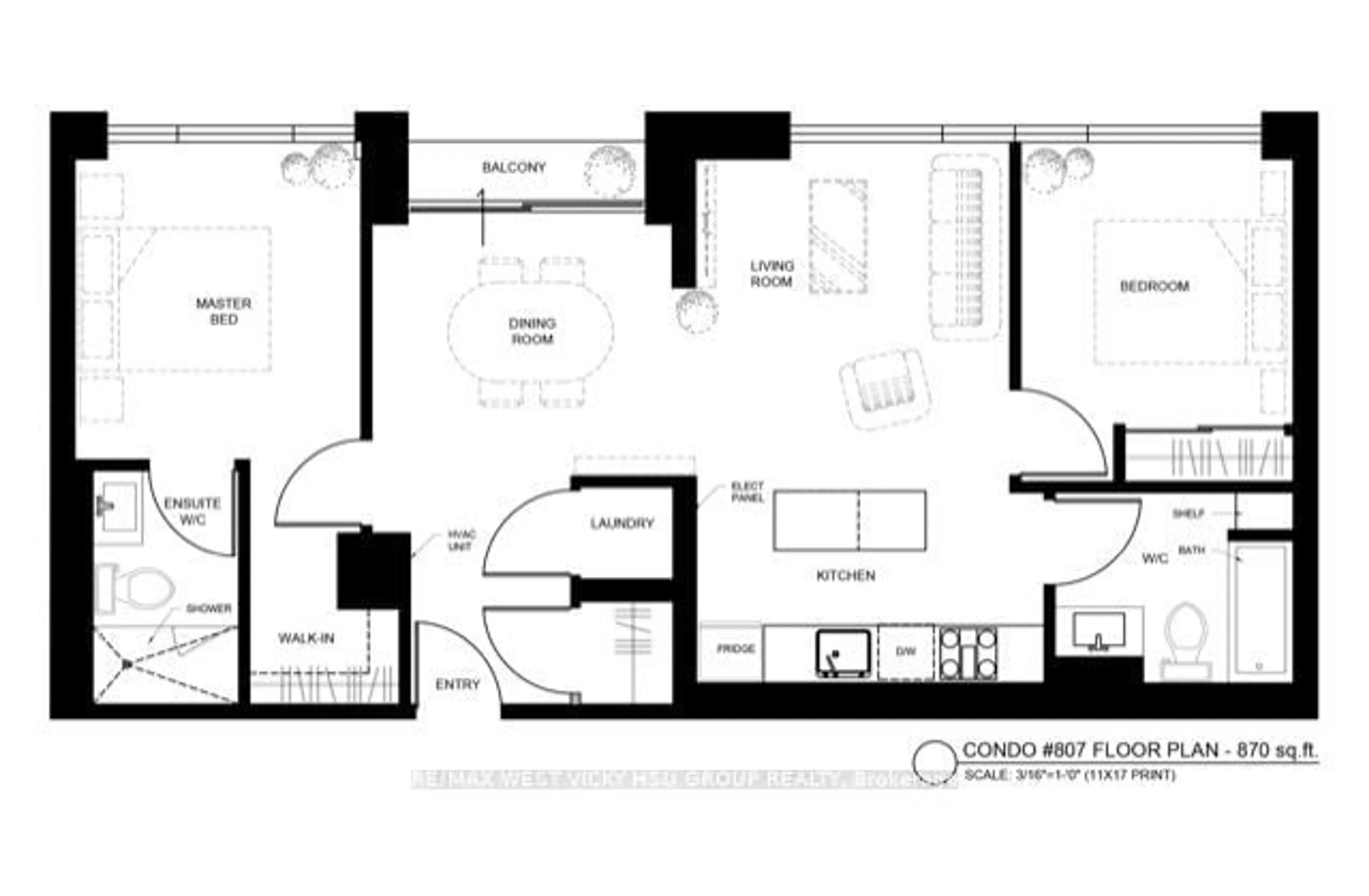 Floor plan for 200 Sudbury St #807, Toronto Ontario M6H 0H1