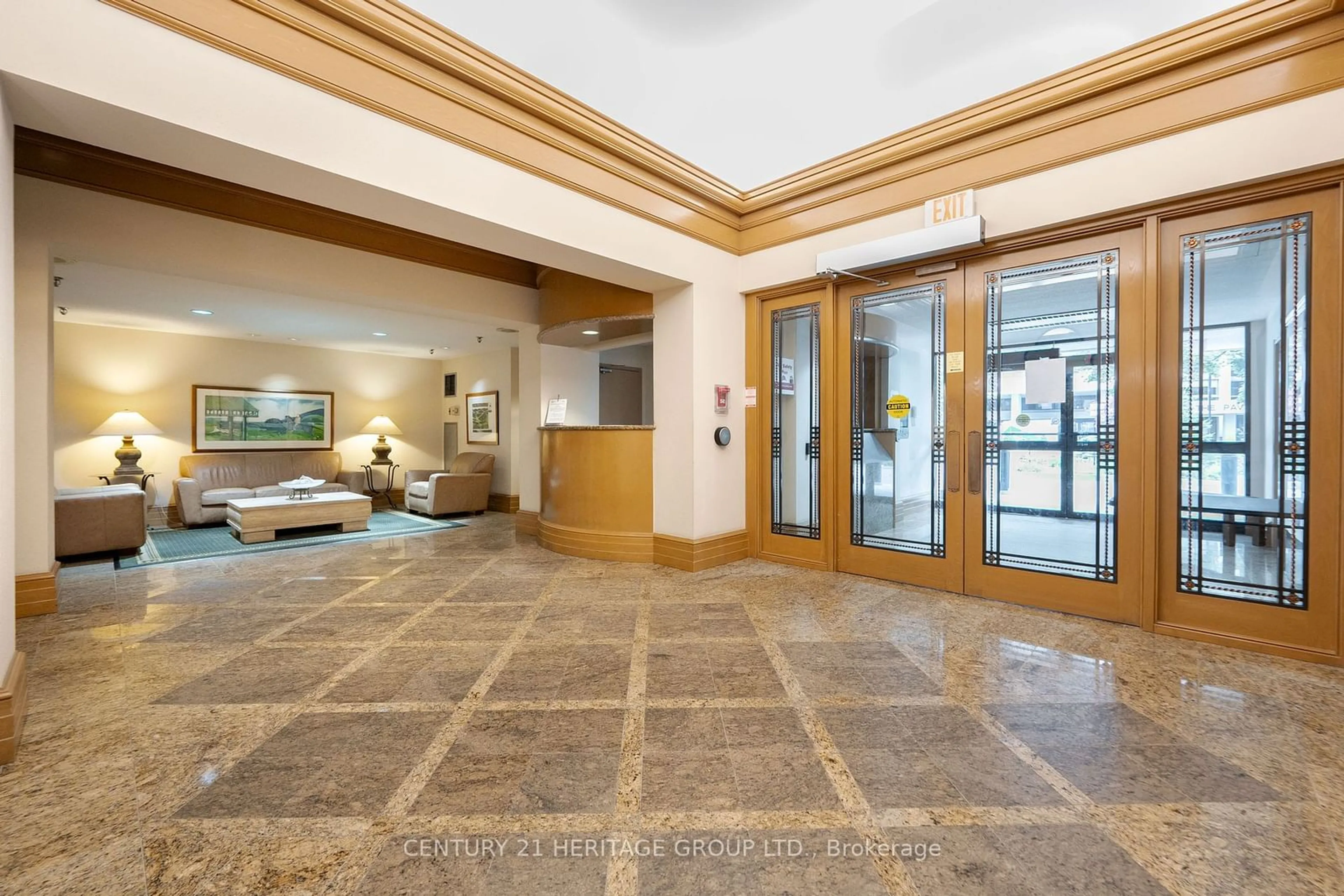 Indoor lobby for 5 Kenneth Ave #406, Toronto Ontario M2N 6M7