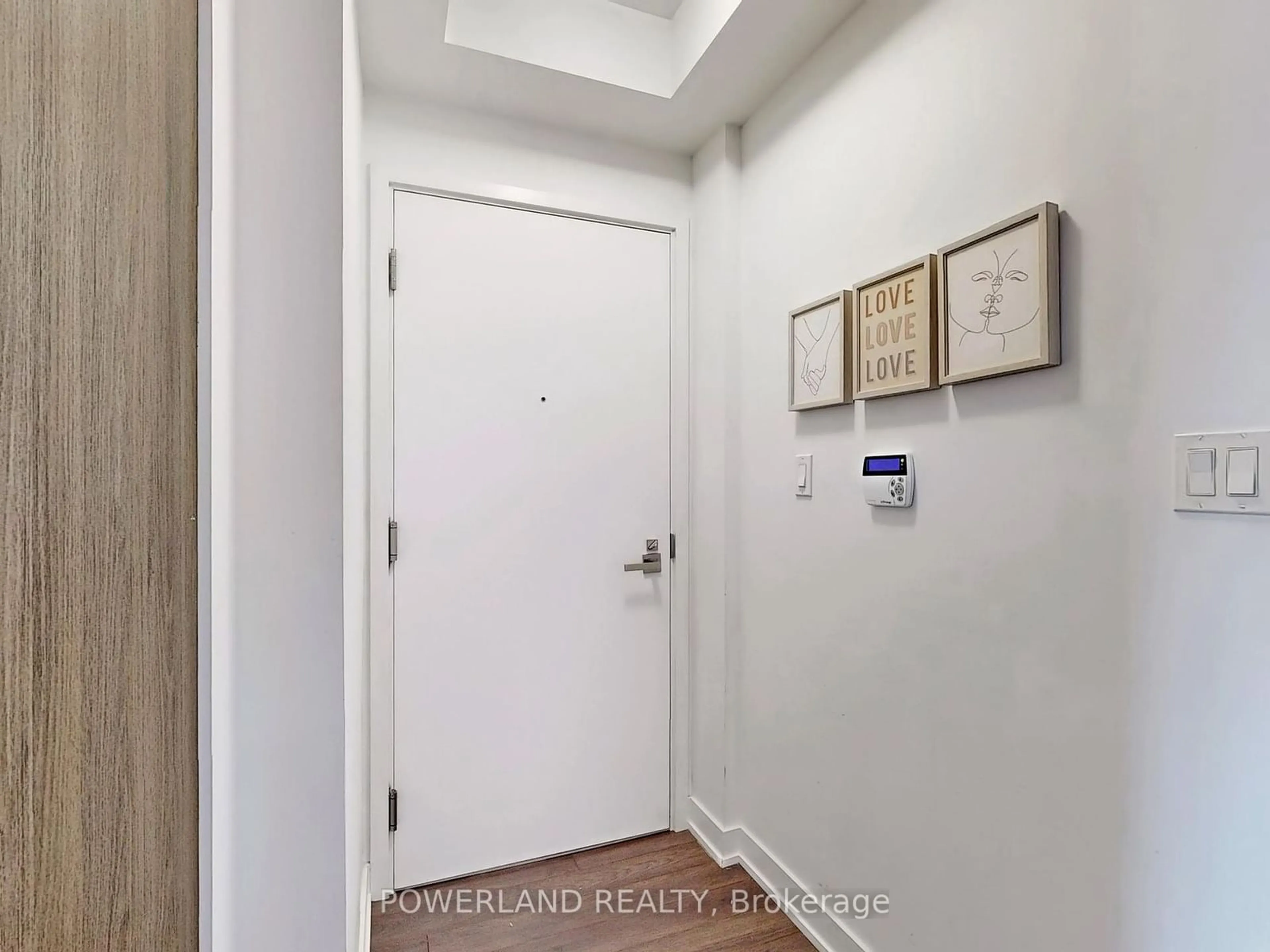 Indoor entryway, wood floors for 30 Ordnance St #1001, Toronto Ontario M6K 1A2