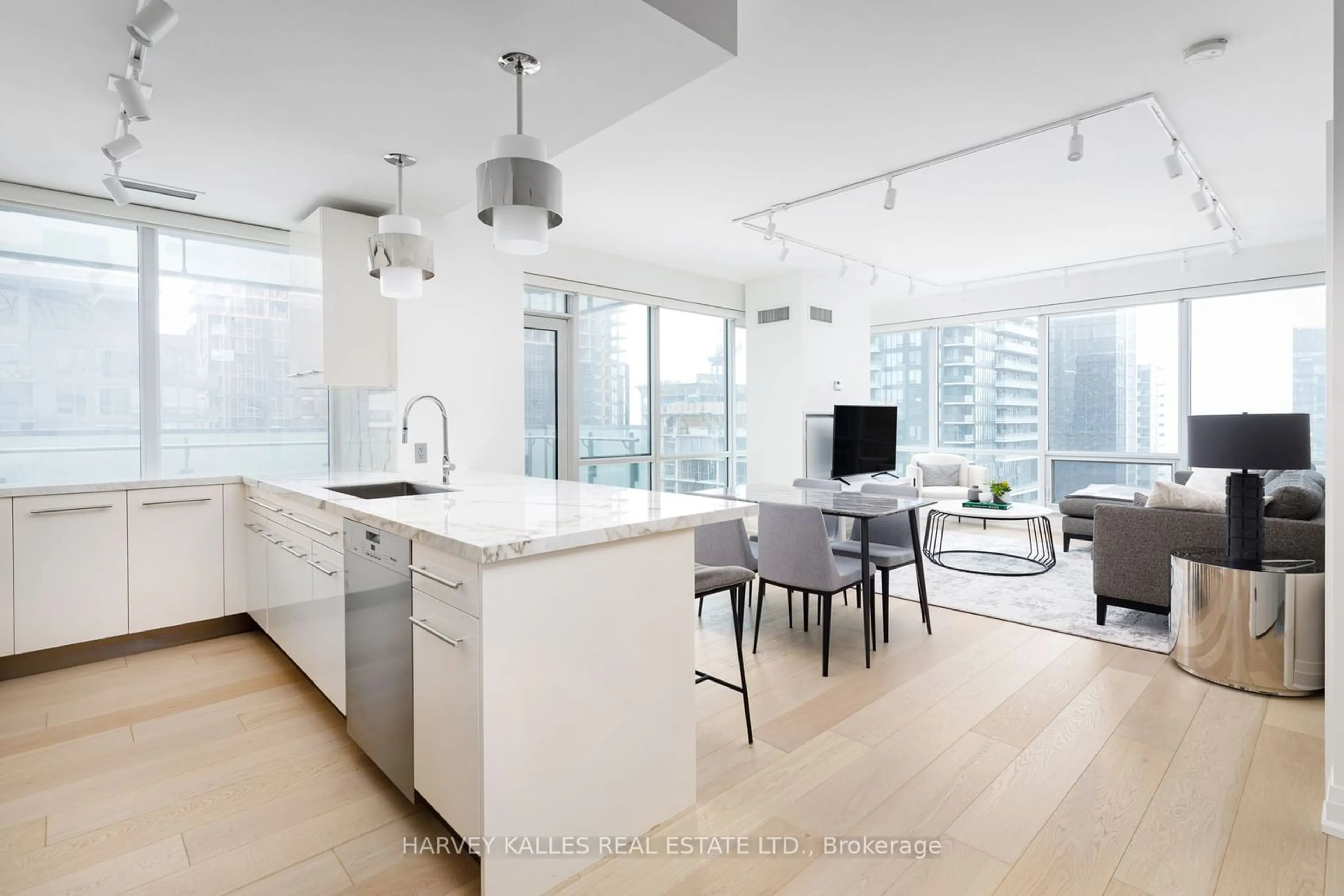 Contemporary kitchen for 80 John St #3102, Toronto Ontario M5V 3X4