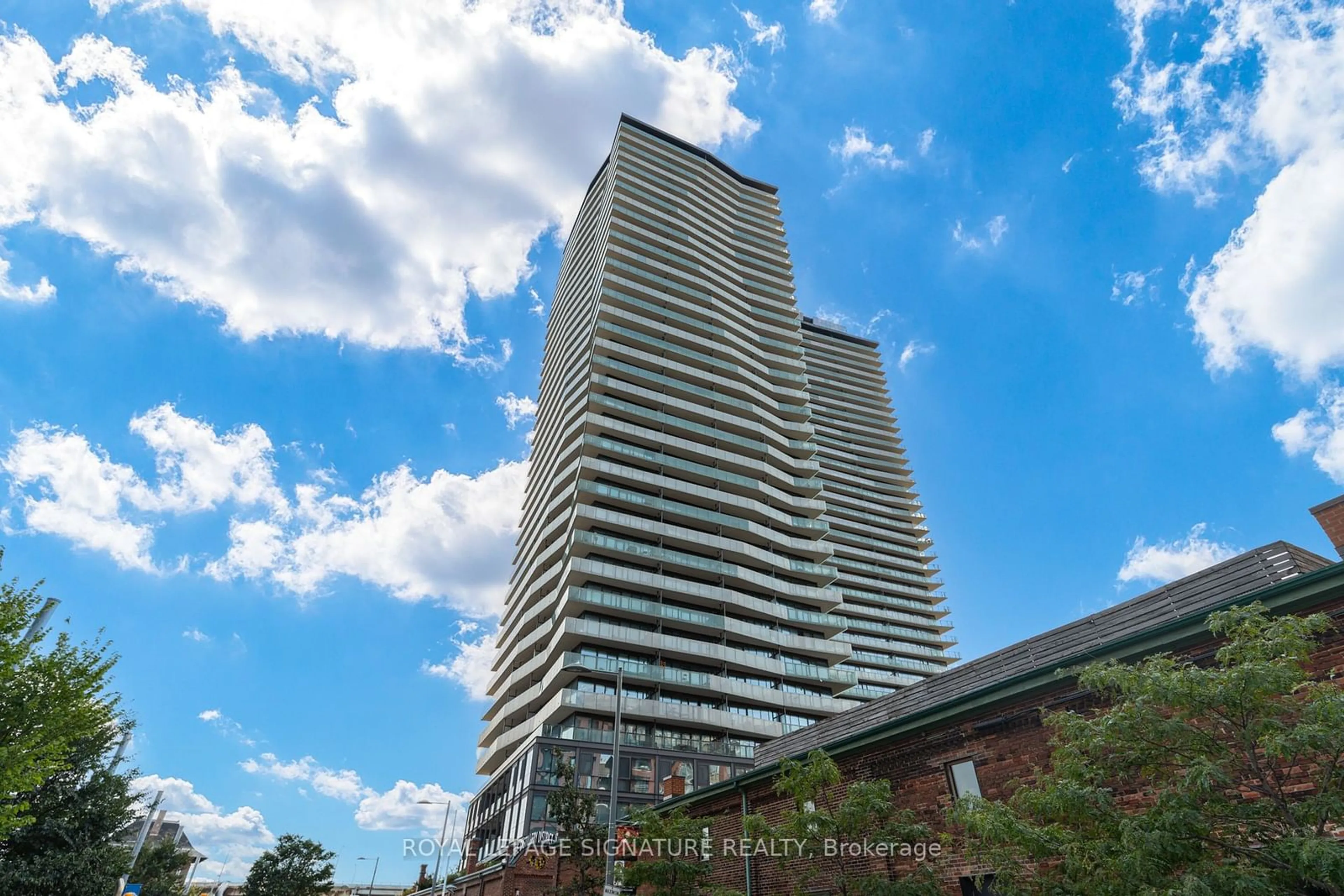 A pic from exterior of the house or condo for 390 Cherry St #2803, Toronto Ontario M5A 3L7