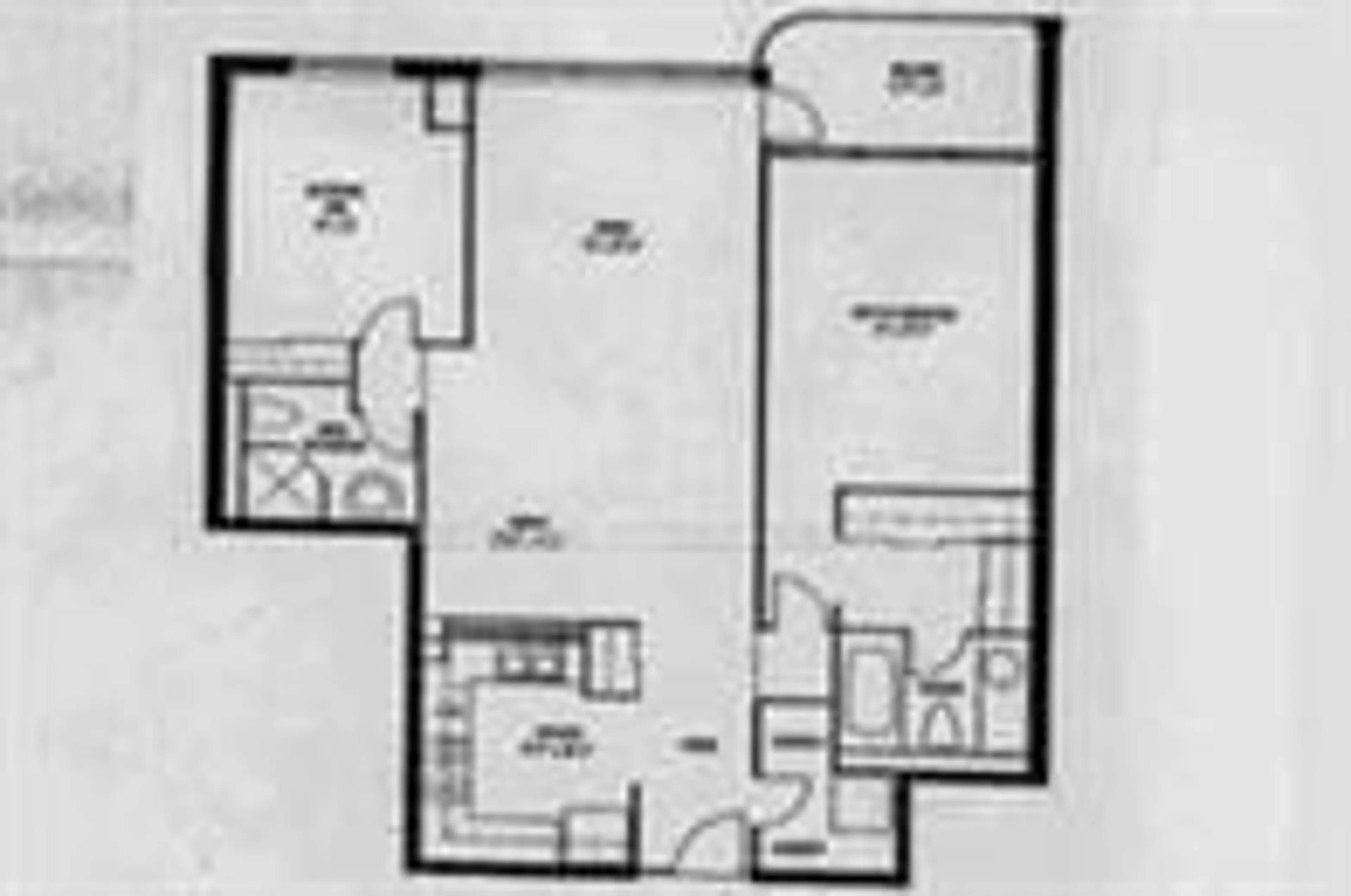 Floor plan for 100 Upper Madison Ave #2609, Toronto Ontario M2N 6M4