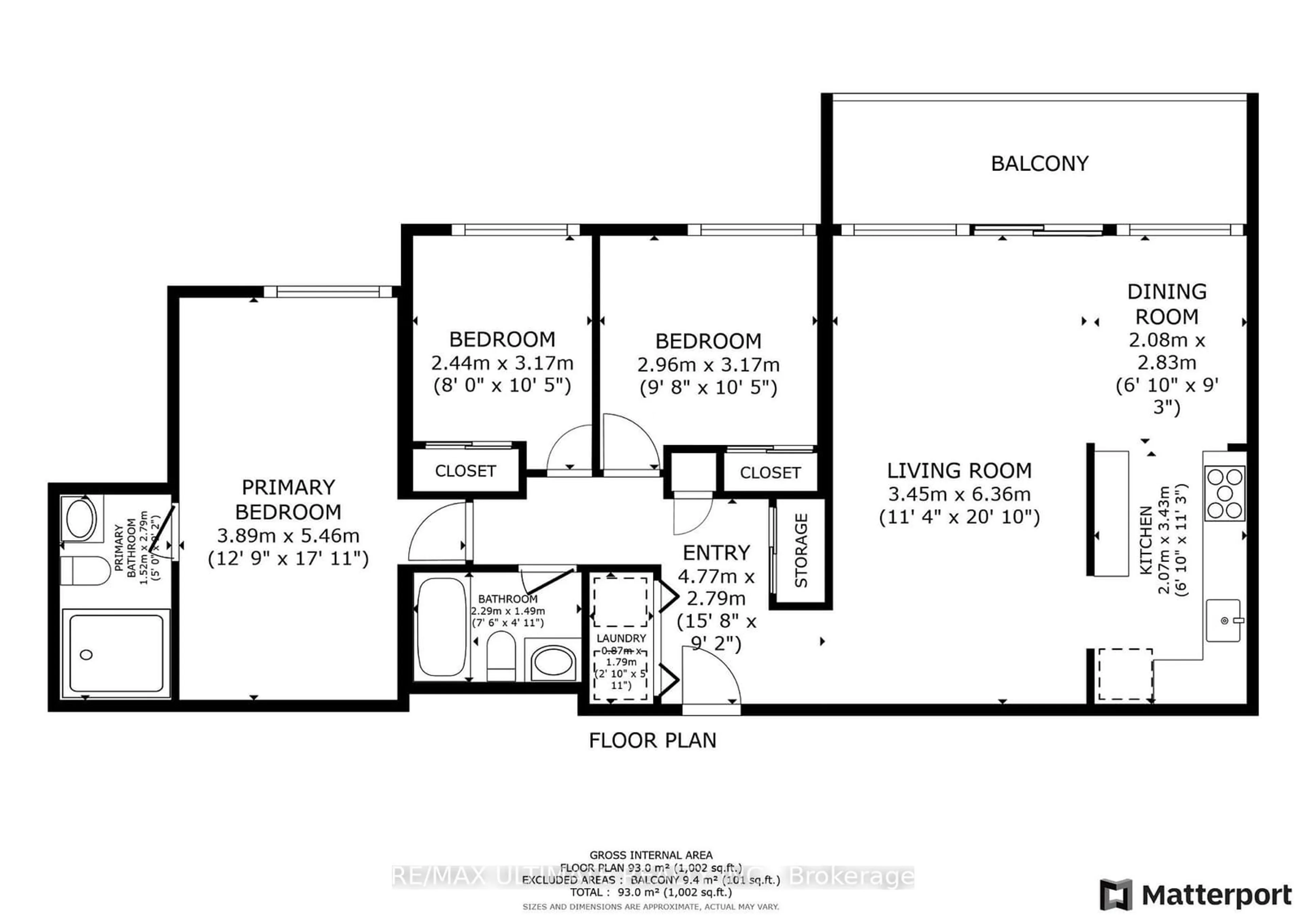 Floor plan for 1815 O'Connor Dr #201, Toronto Ontario M4A 2P9