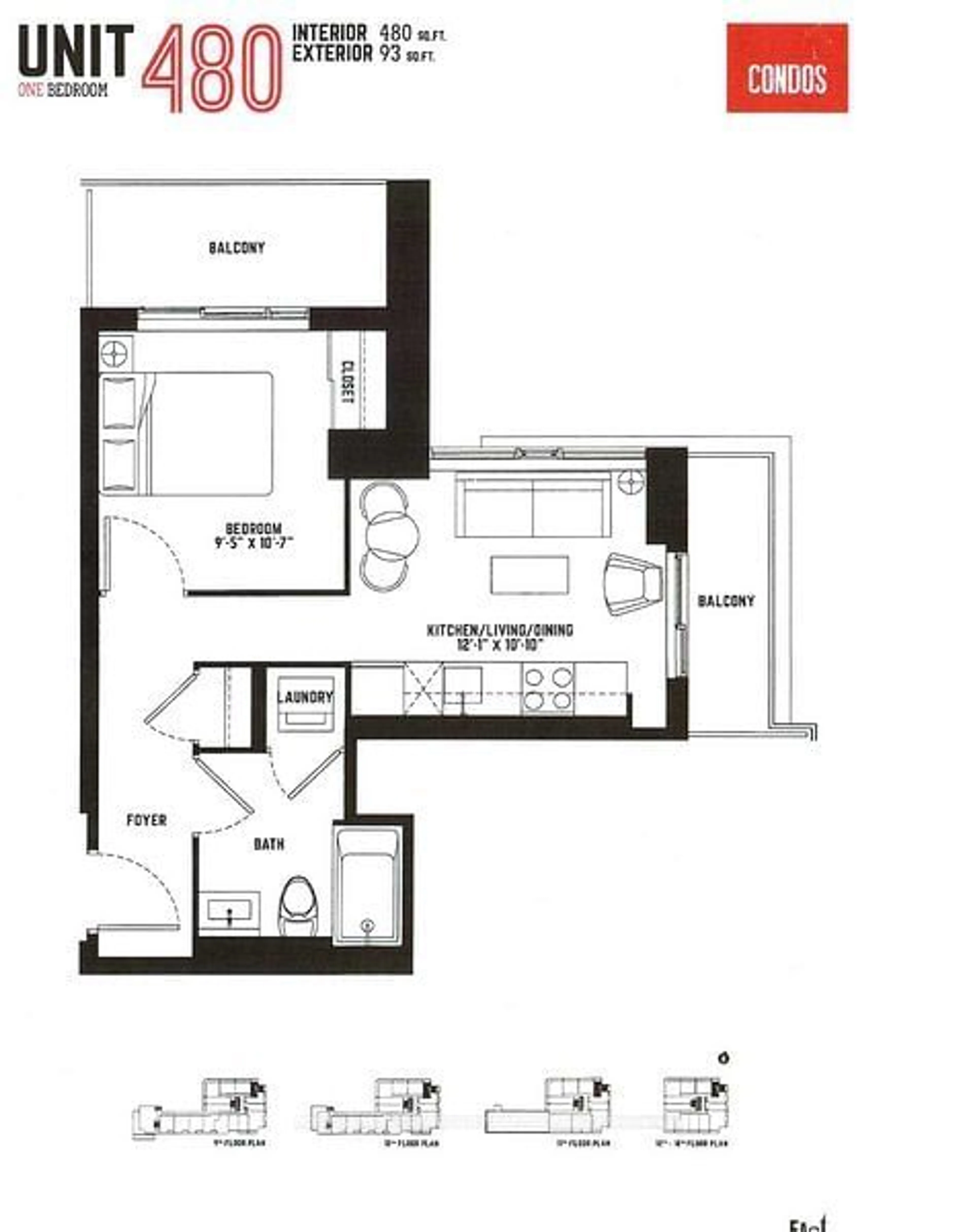 Floor plan for 120 Parliament St #1805, Toronto Ontario M5A 2Y8