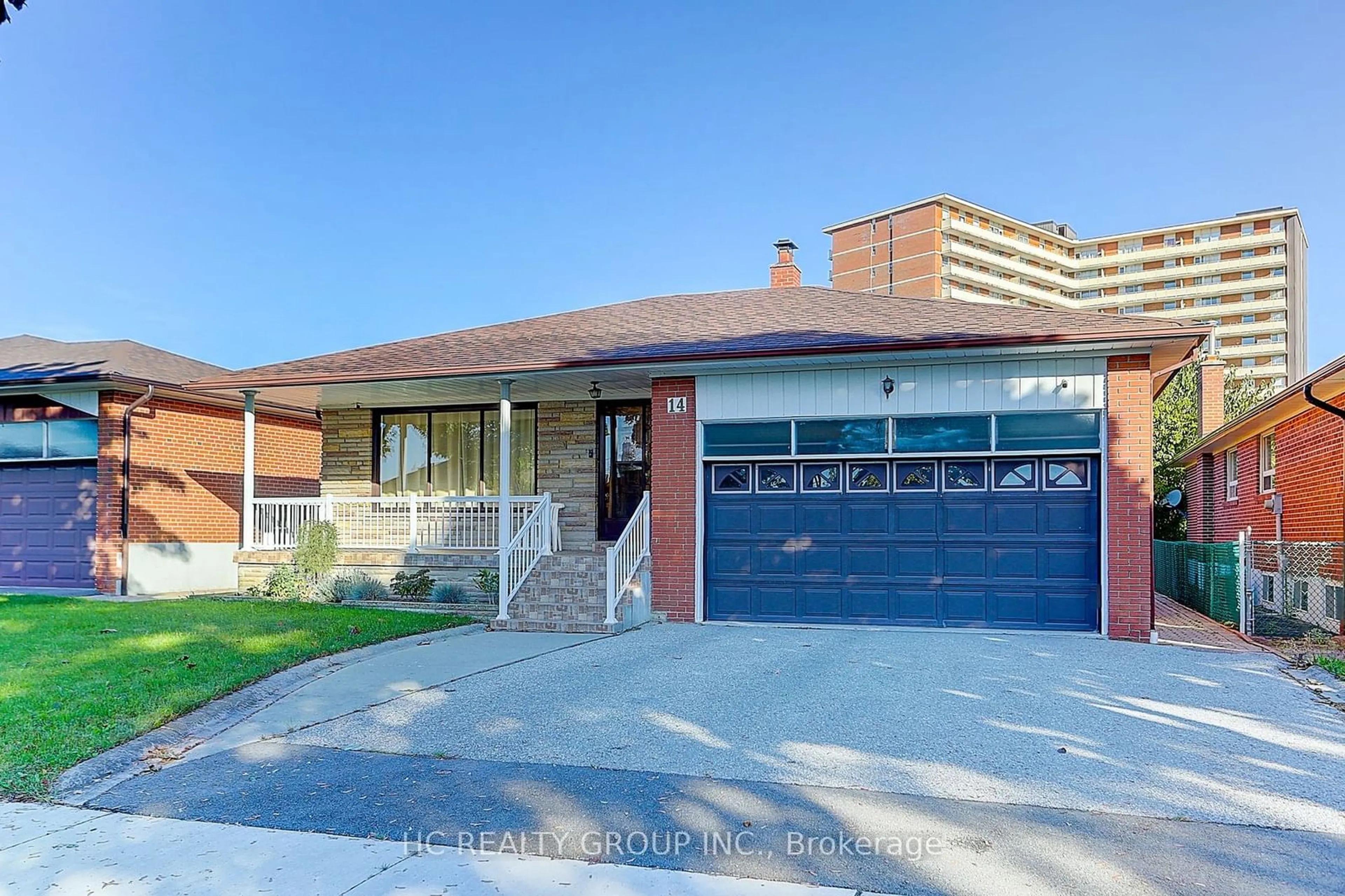 Frontside or backside of a home, the street view for 14 Bowhill Cres, Toronto Ontario M2J 3S2