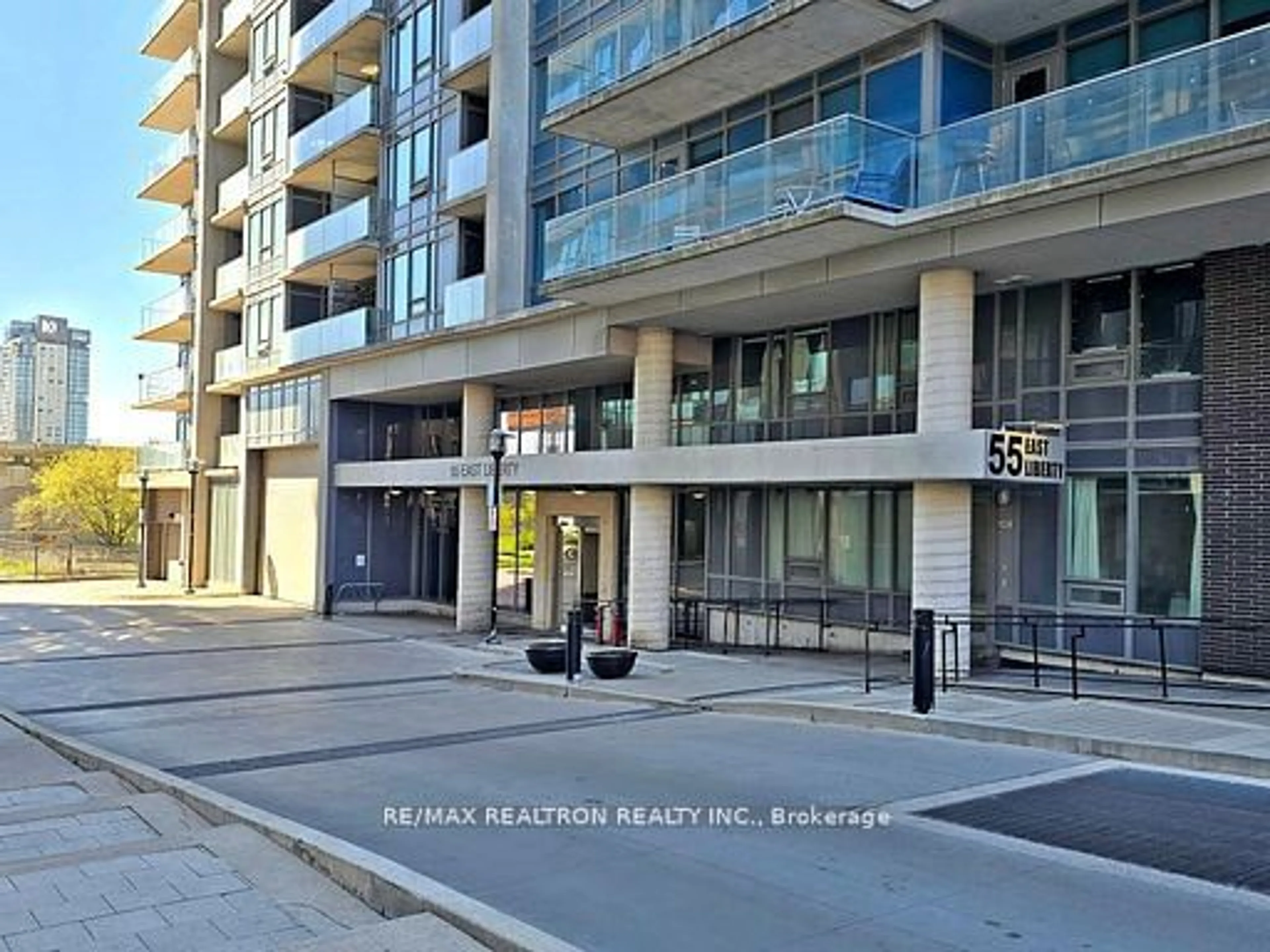 A pic from exterior of the house or condo, the street view for 55 East Liberty St #1003, Toronto Ontario M6K 3P9