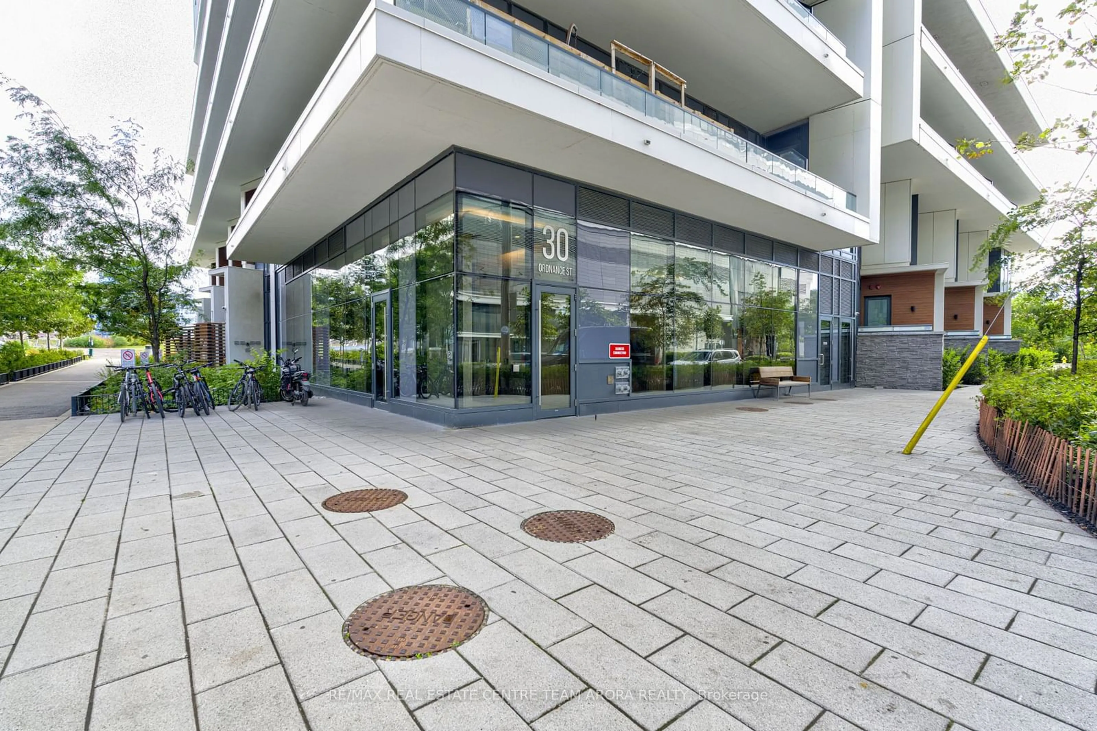 Indoor lobby for 30 Ordnance St #1505, Toronto Ontario M6K 0C8