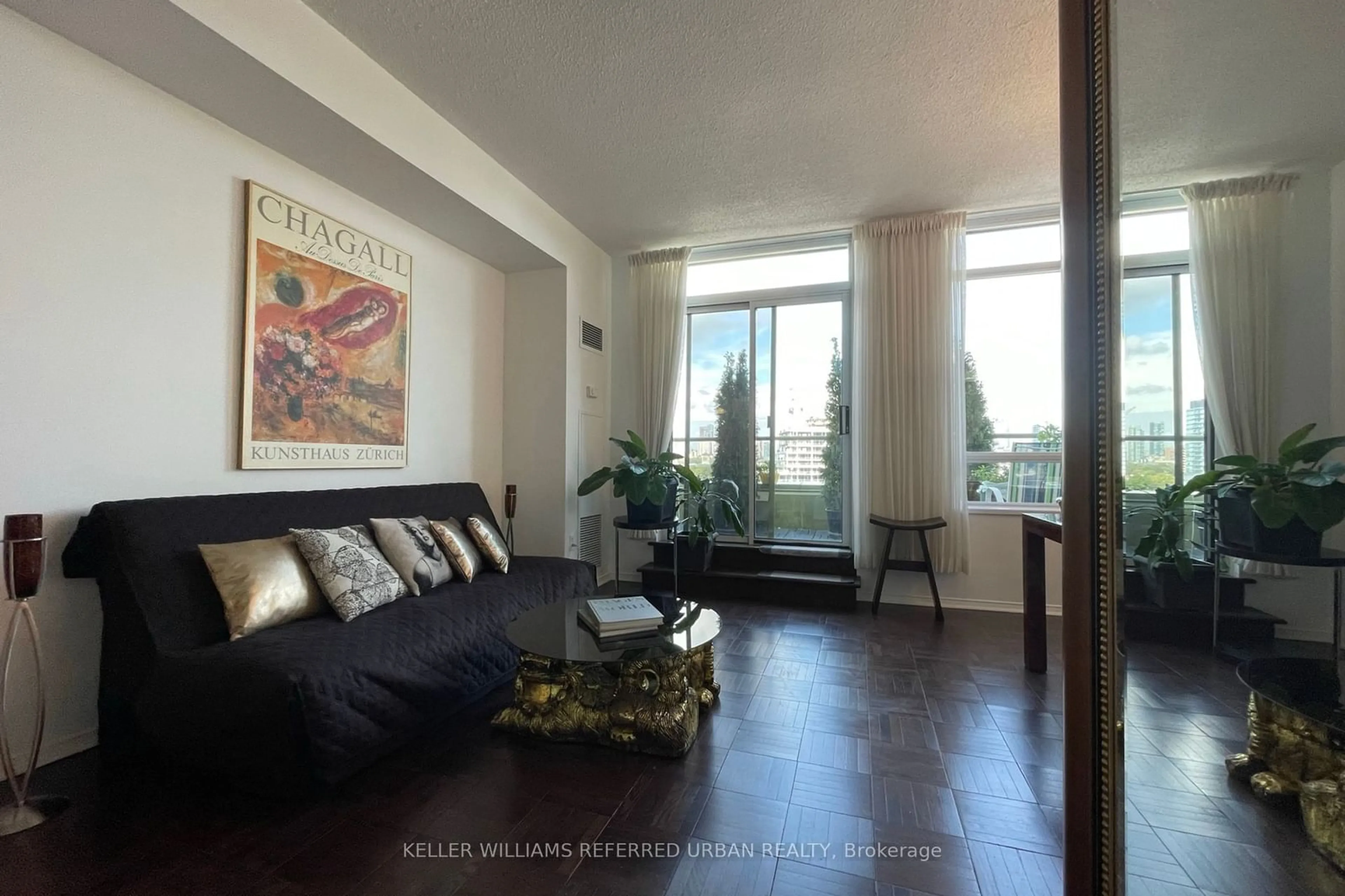 Living room, wood floors for 70 Mill St #Ph 05, Toronto Ontario M5A 4R1