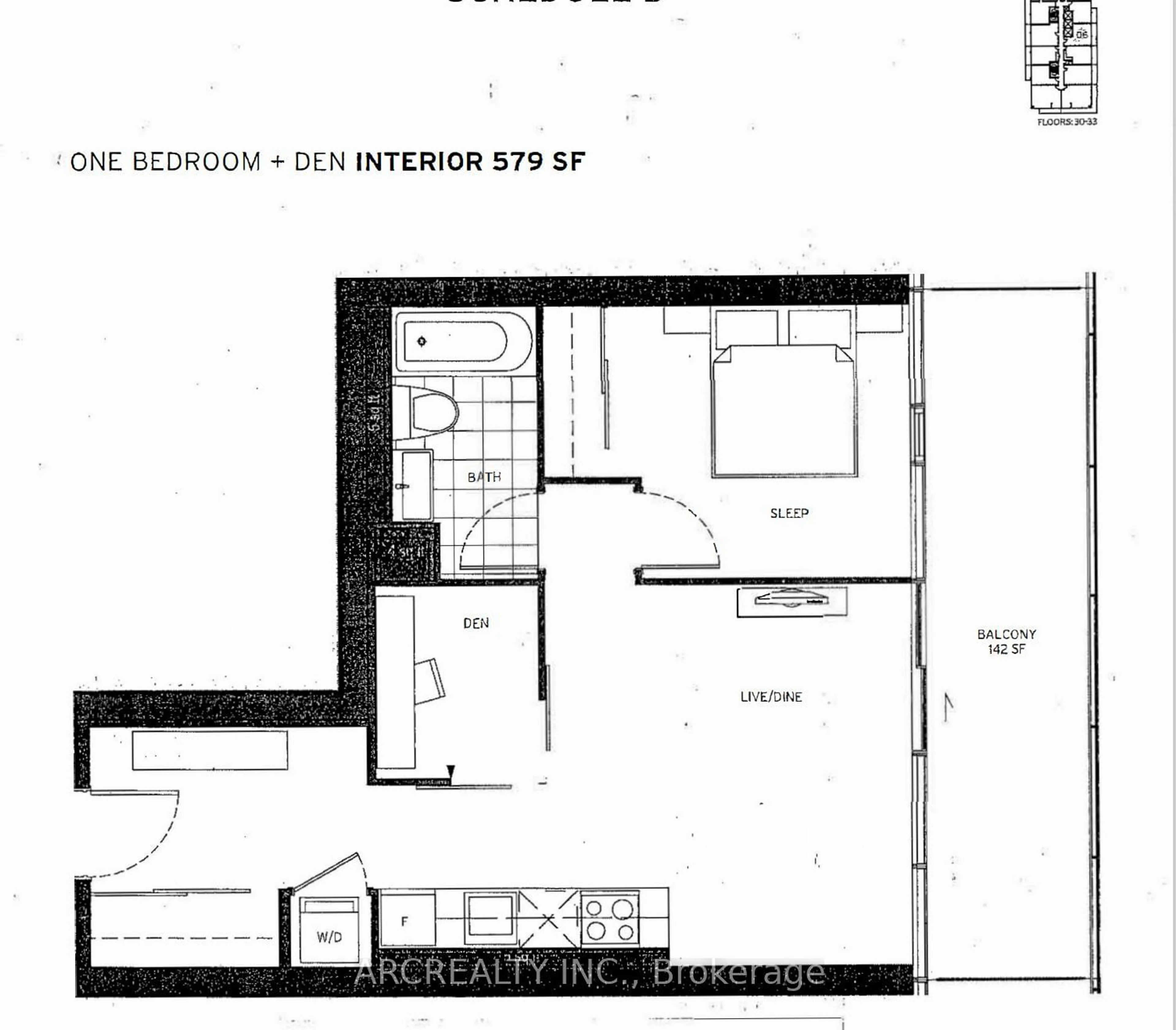 Floor plan for 185 Roehampton Ave #3206, Toronto Ontario M4P 0C6