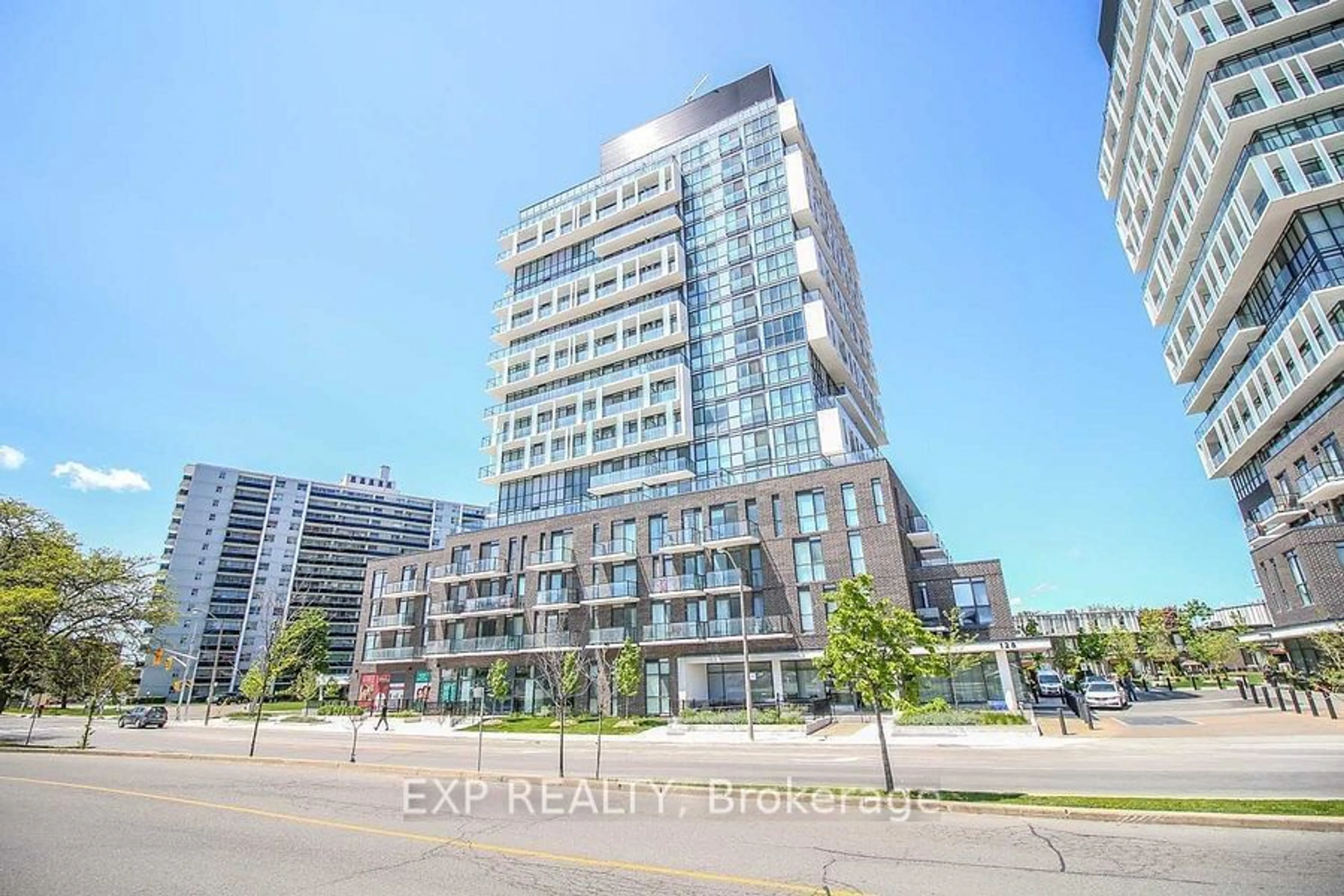 A pic from exterior of the house or condo, the view of city buildings for 128 Fairview Mall Dr #217, Toronto Ontario M2J 0E8