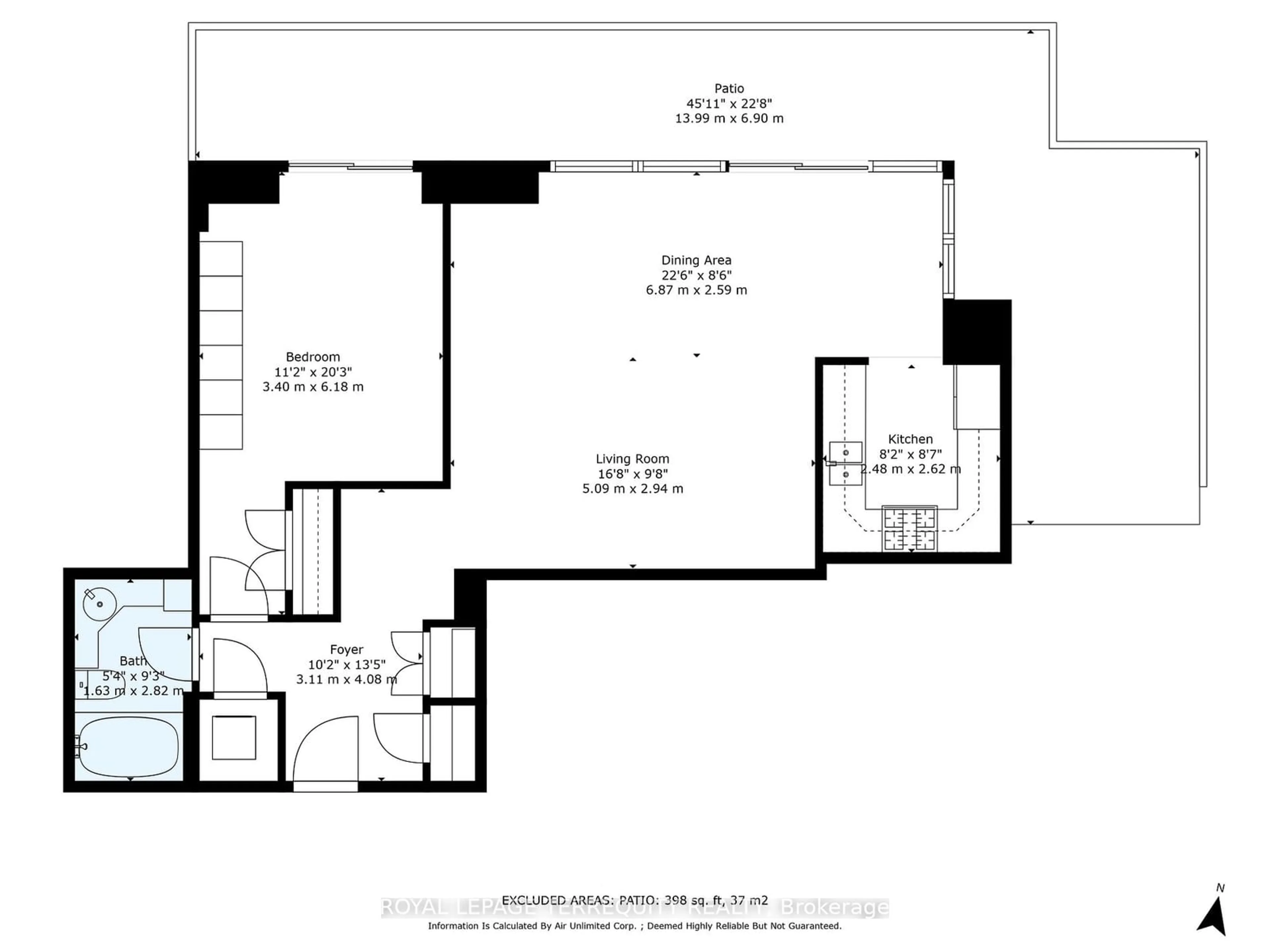 Floor plan for 61 St Clair Ave #108, Toronto Ontario M4V 2Y8