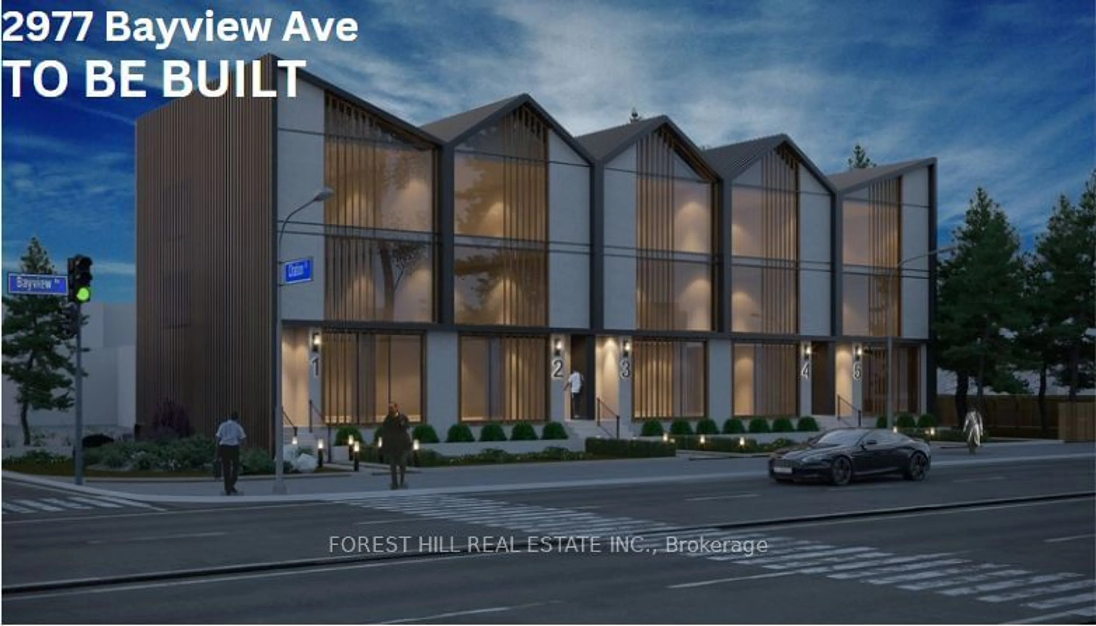 A pic from exterior of the house or condo, the street view for 2977 Bayview Ave, Toronto Ontario M2K 1E9