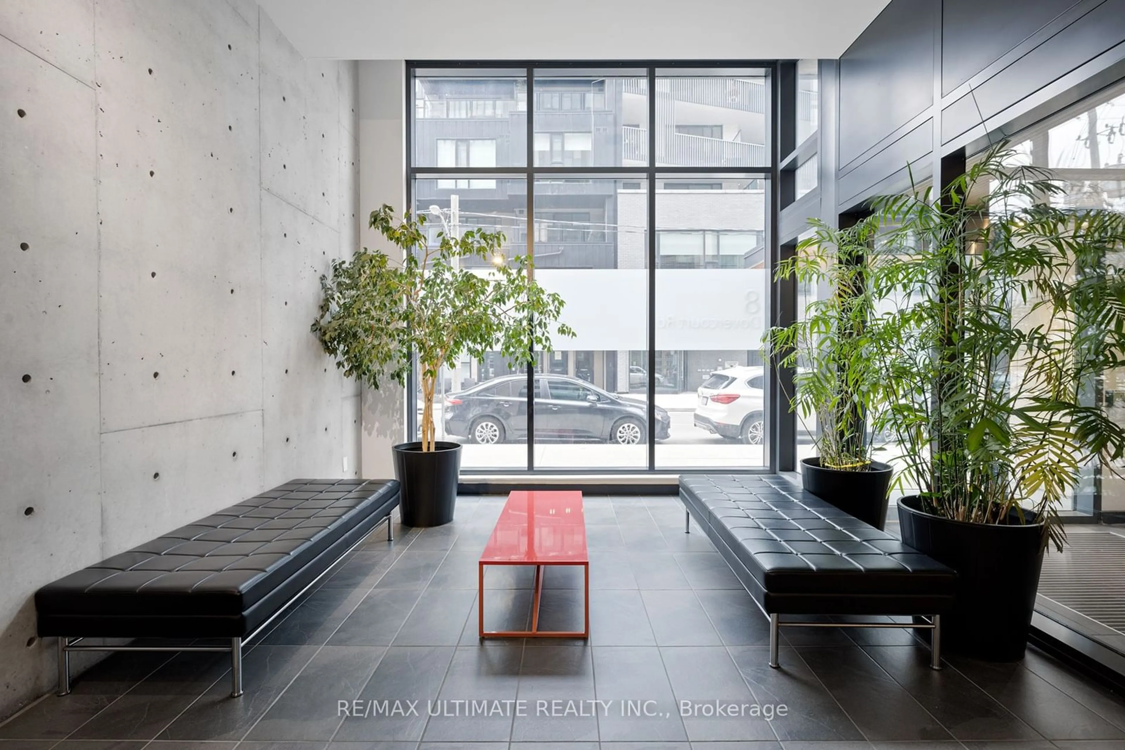 Indoor lobby for 8 Dovercourt Rd #712, Toronto Ontario M6J 0B6