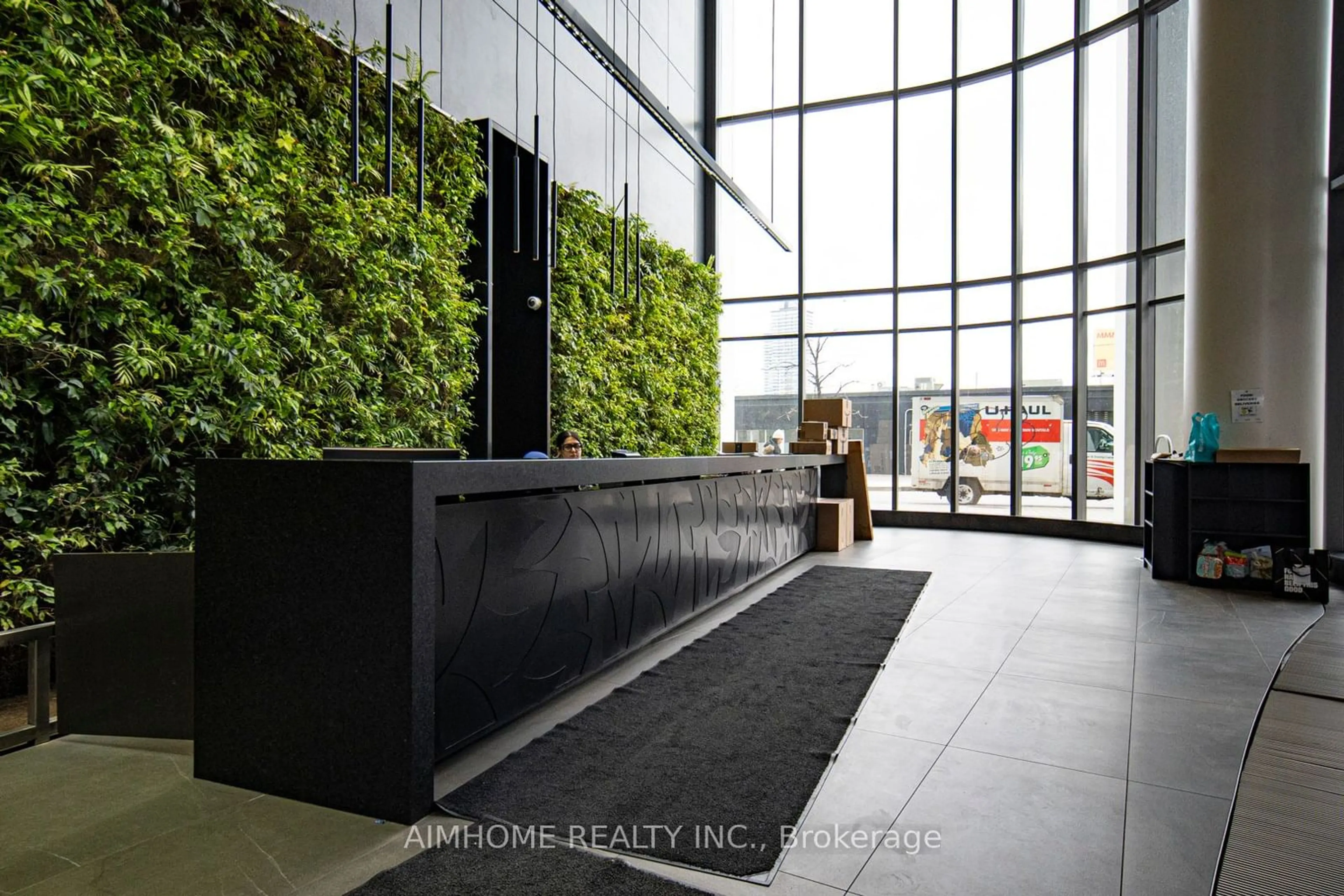 Indoor lobby, ceramic floors for 16 Bonnycastle St #1210, Toronto Ontario M5A 0C9