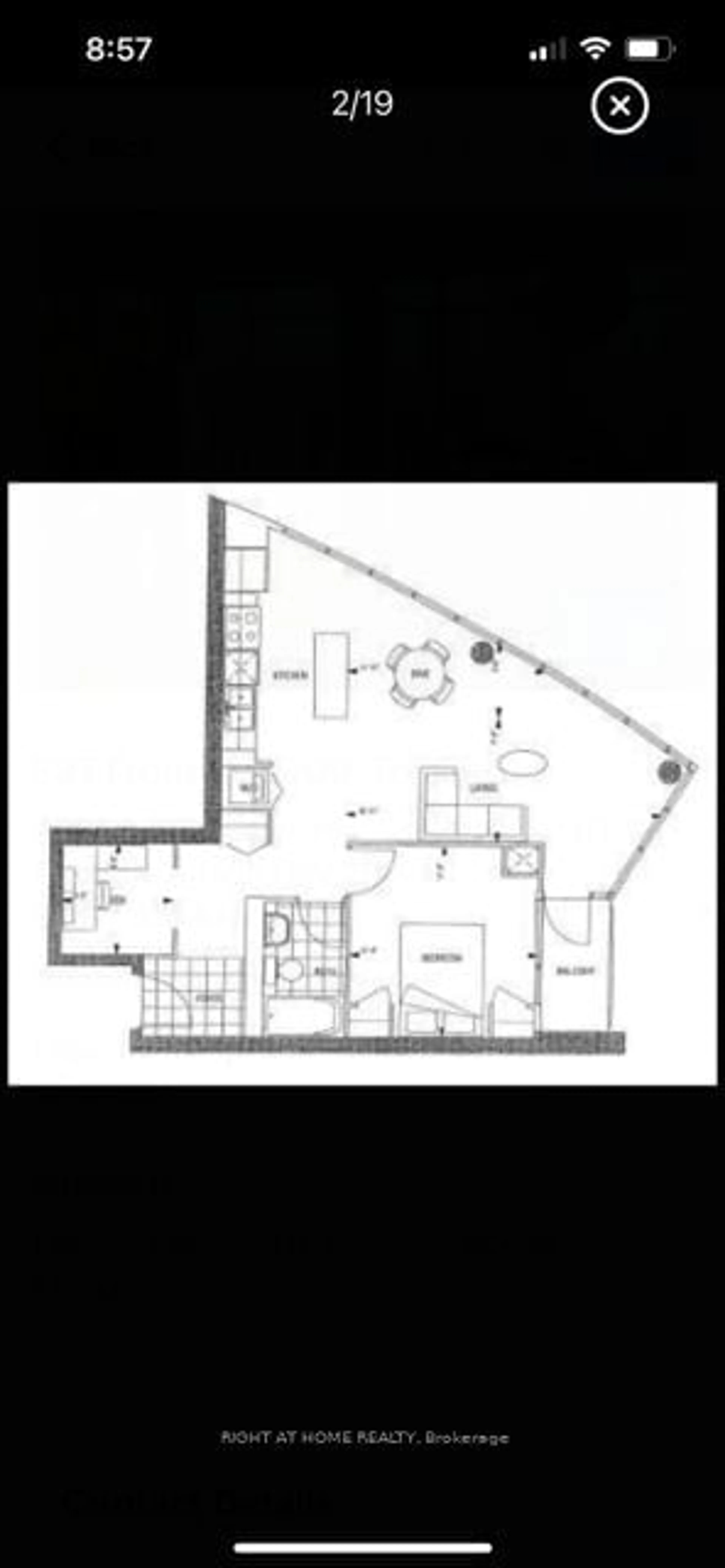 Floor plan for 397 Front St #3009, Toronto Ontario M5V 3S1