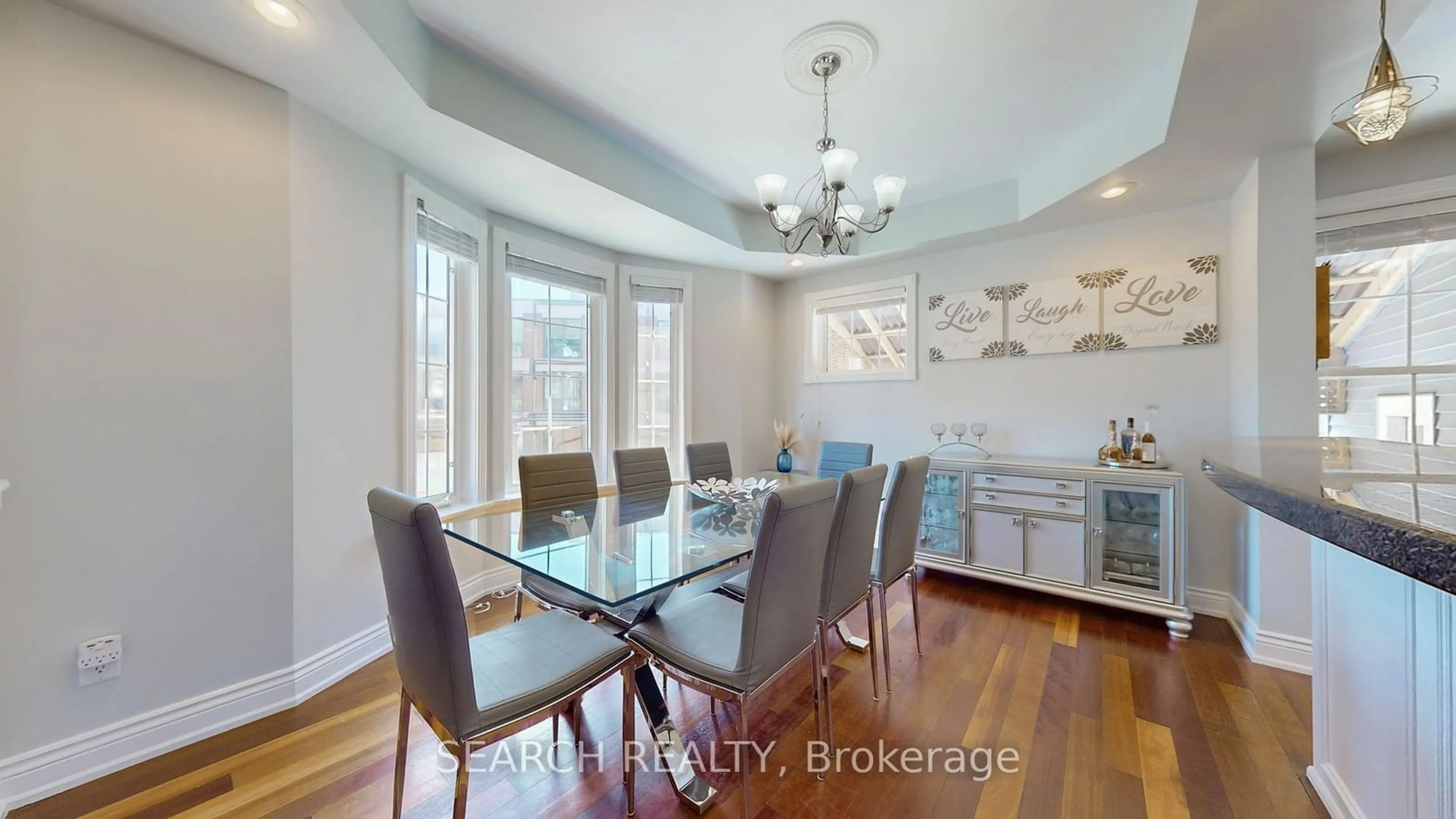 Dining room, wood floors for 316 Shaw St, Toronto Ontario M6J 2X2