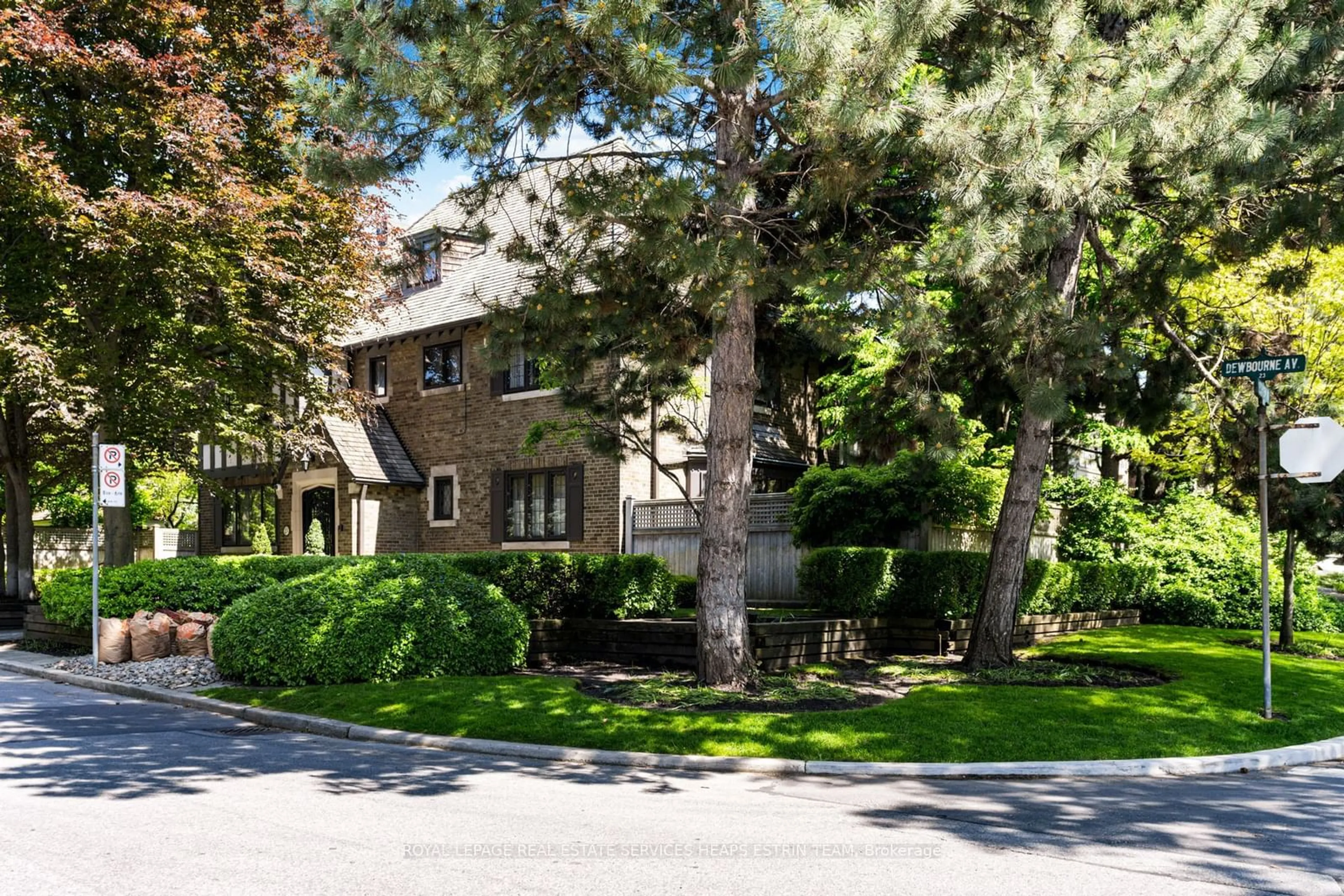 A pic from exterior of the house or condo, the street view for 23 Dewbourne Ave, Toronto Ontario M5P 1Z5