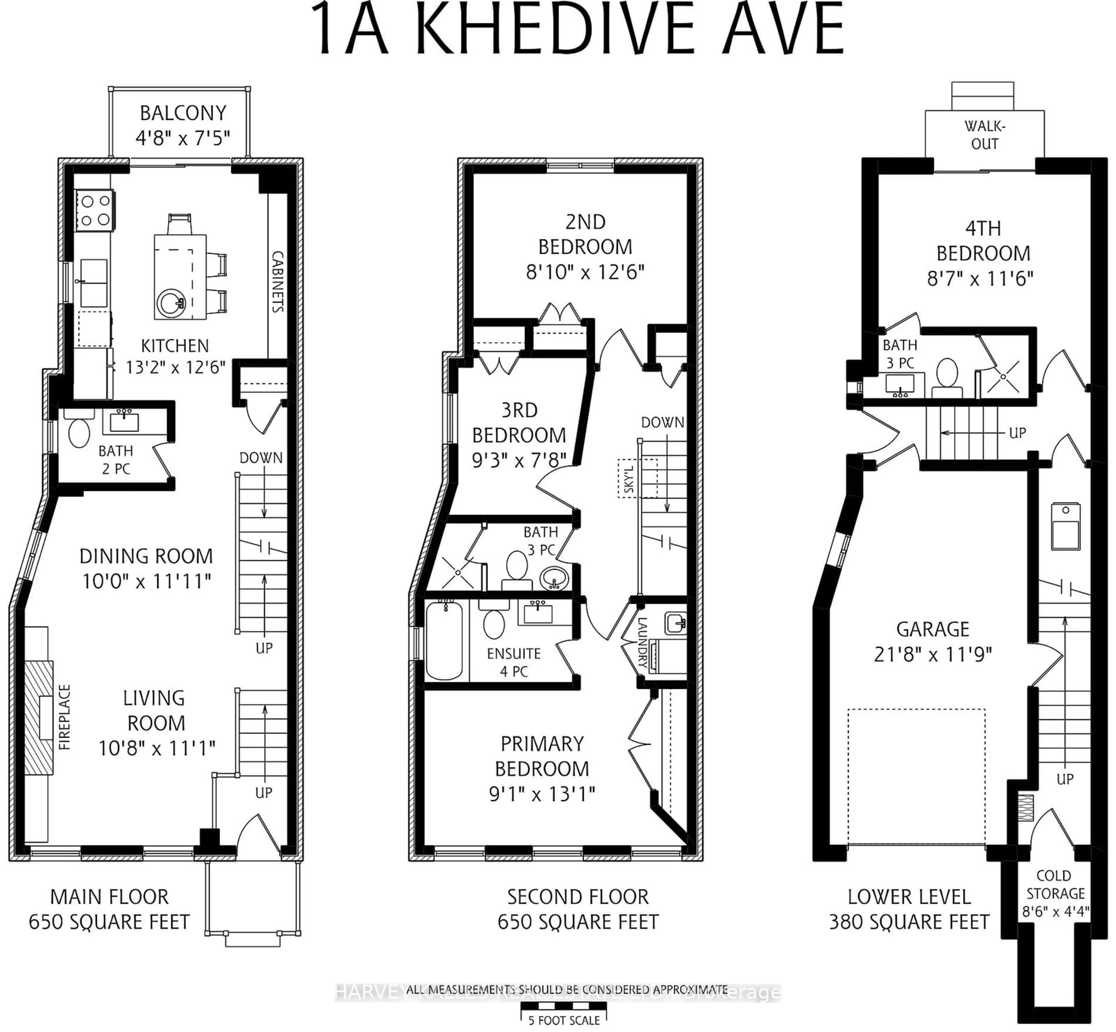 Floor plan for 1A Khedive Ave, Toronto Ontario M6A 2G1