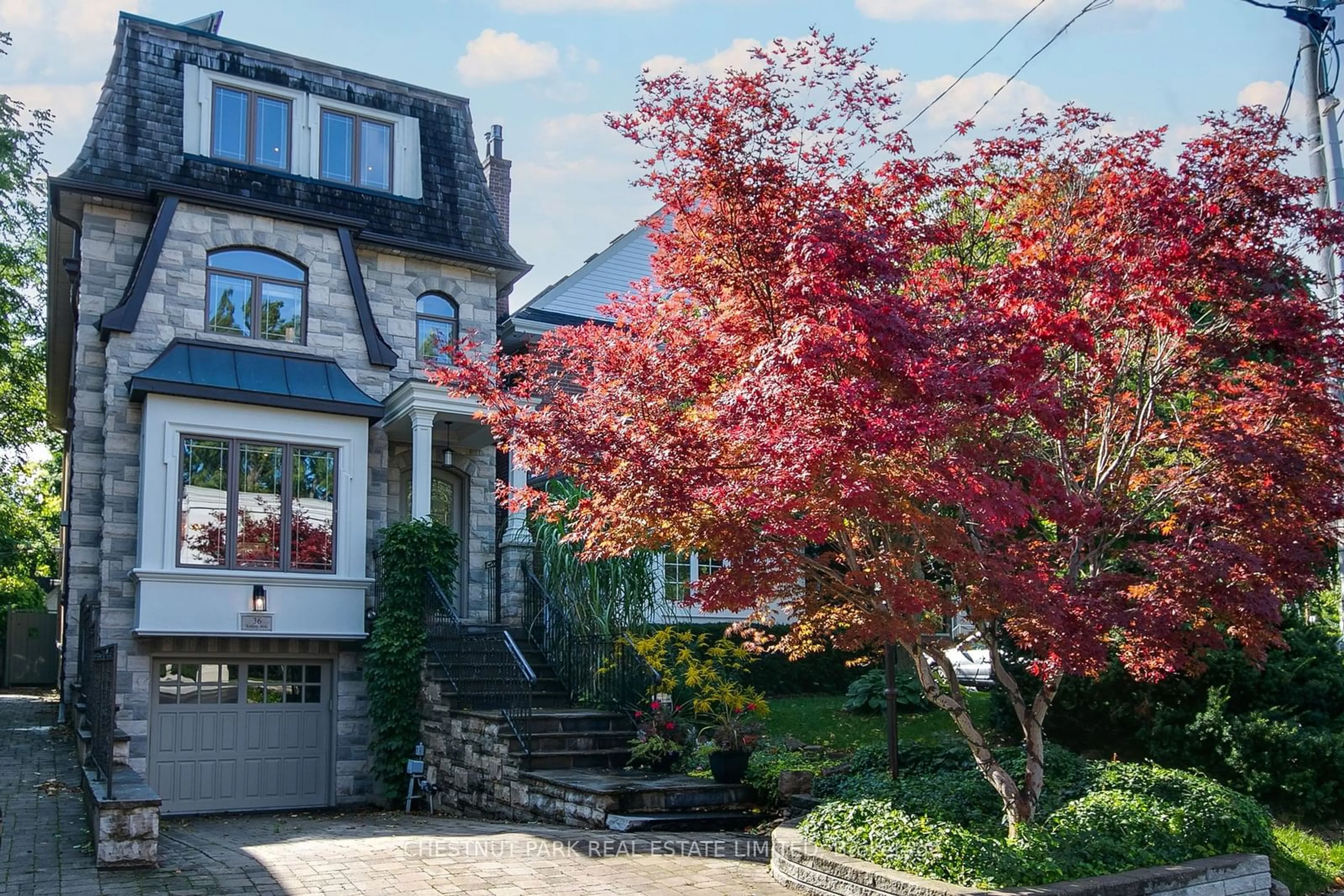 A pic from exterior of the house or condo, the street view for 36 Astley Ave, Toronto Ontario M4W 3B4