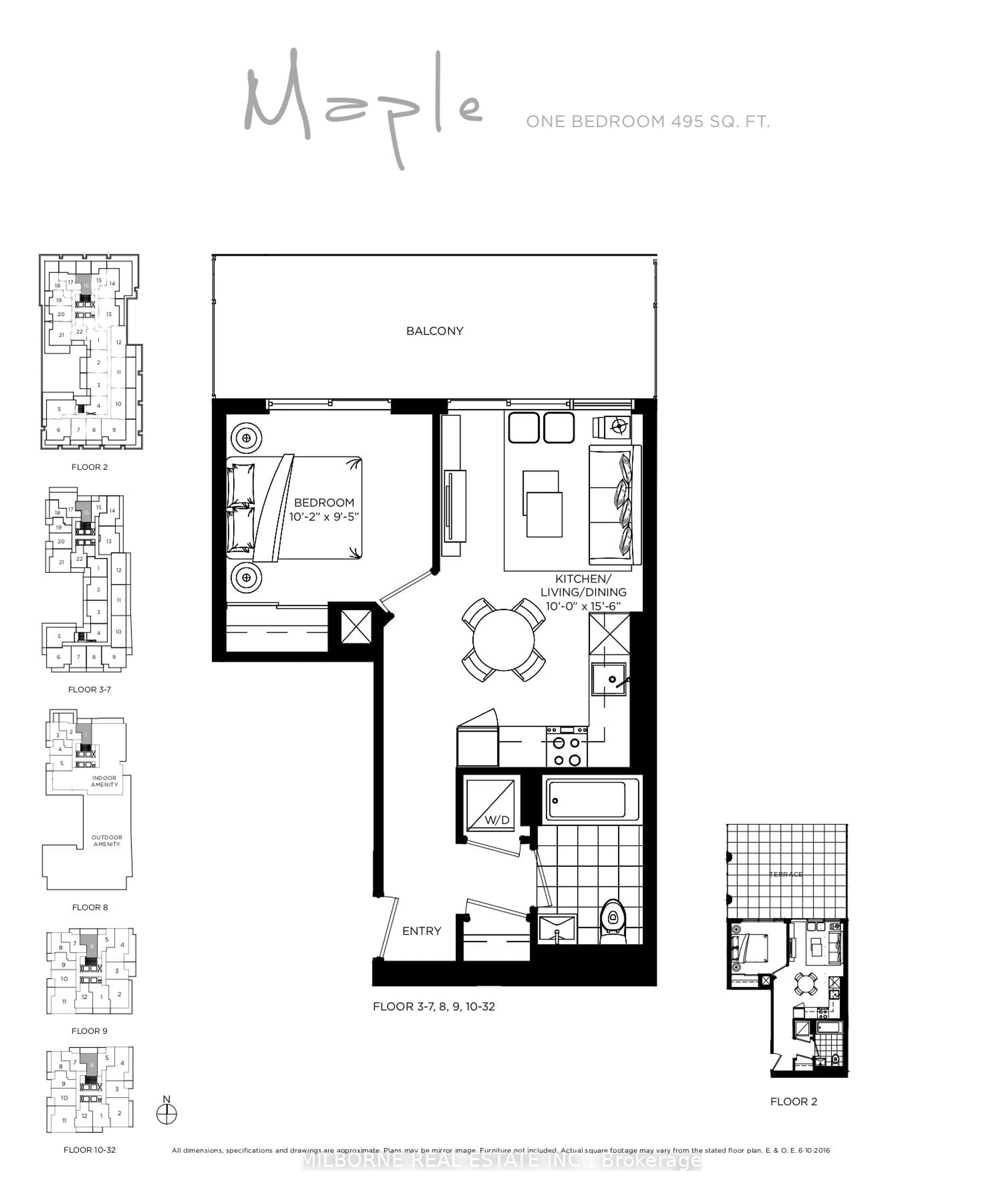 Floor plan for 50 O'Neill Rd #216, Toronto Ontario M3C 0R2