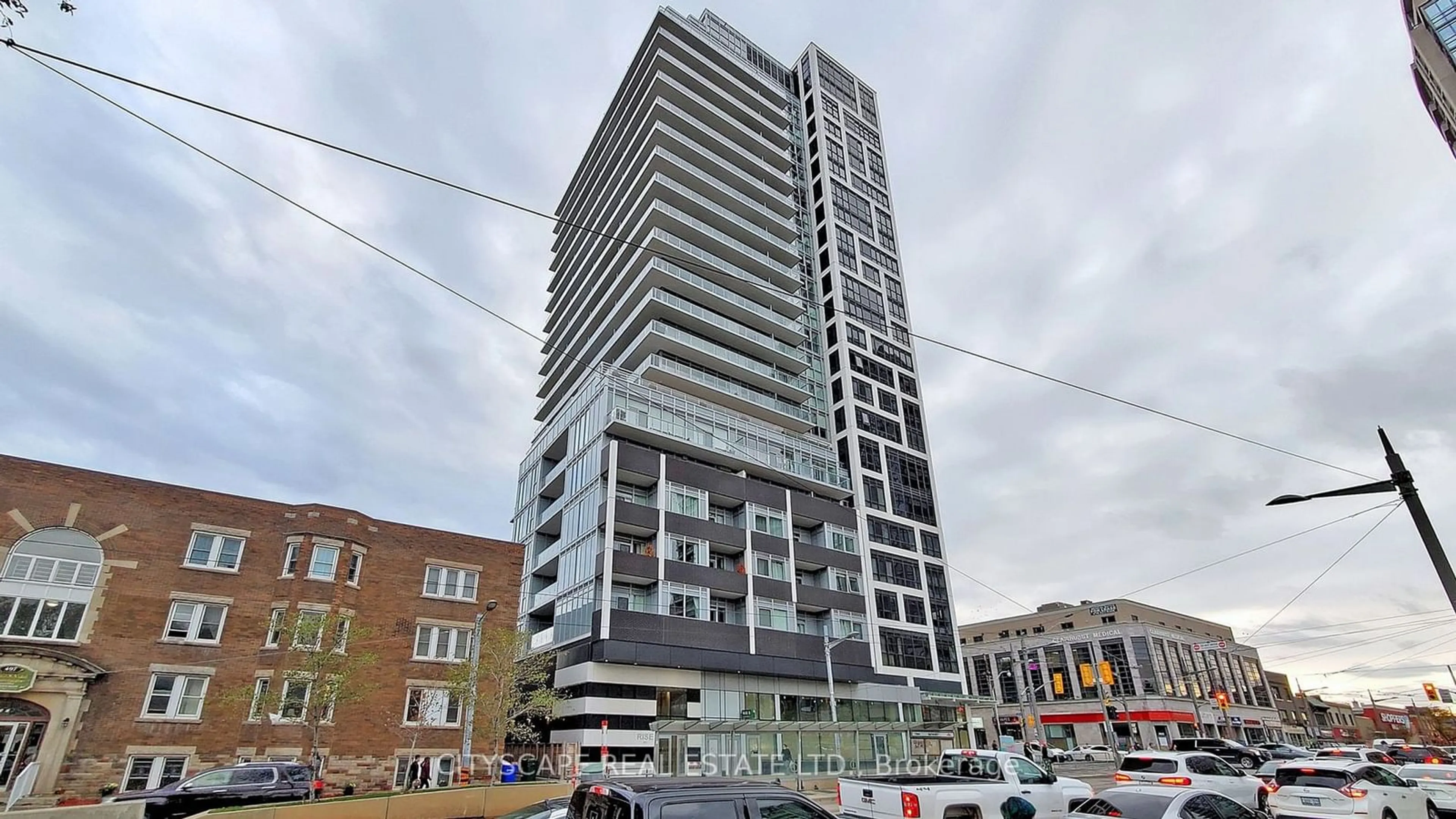 A pic from exterior of the house or condo, the front or back of building for 501 St Clair Ave #1608, Toronto Ontario M5P 0A2