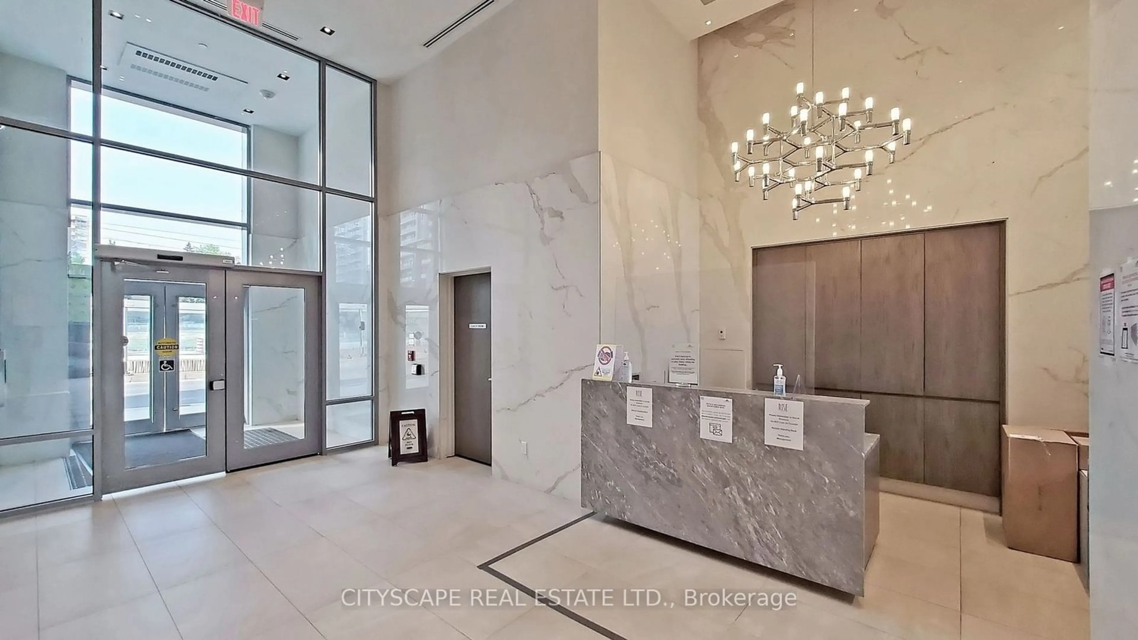 Indoor foyer, ceramic floors for 501 St Clair Ave #1608, Toronto Ontario M5P 0A2