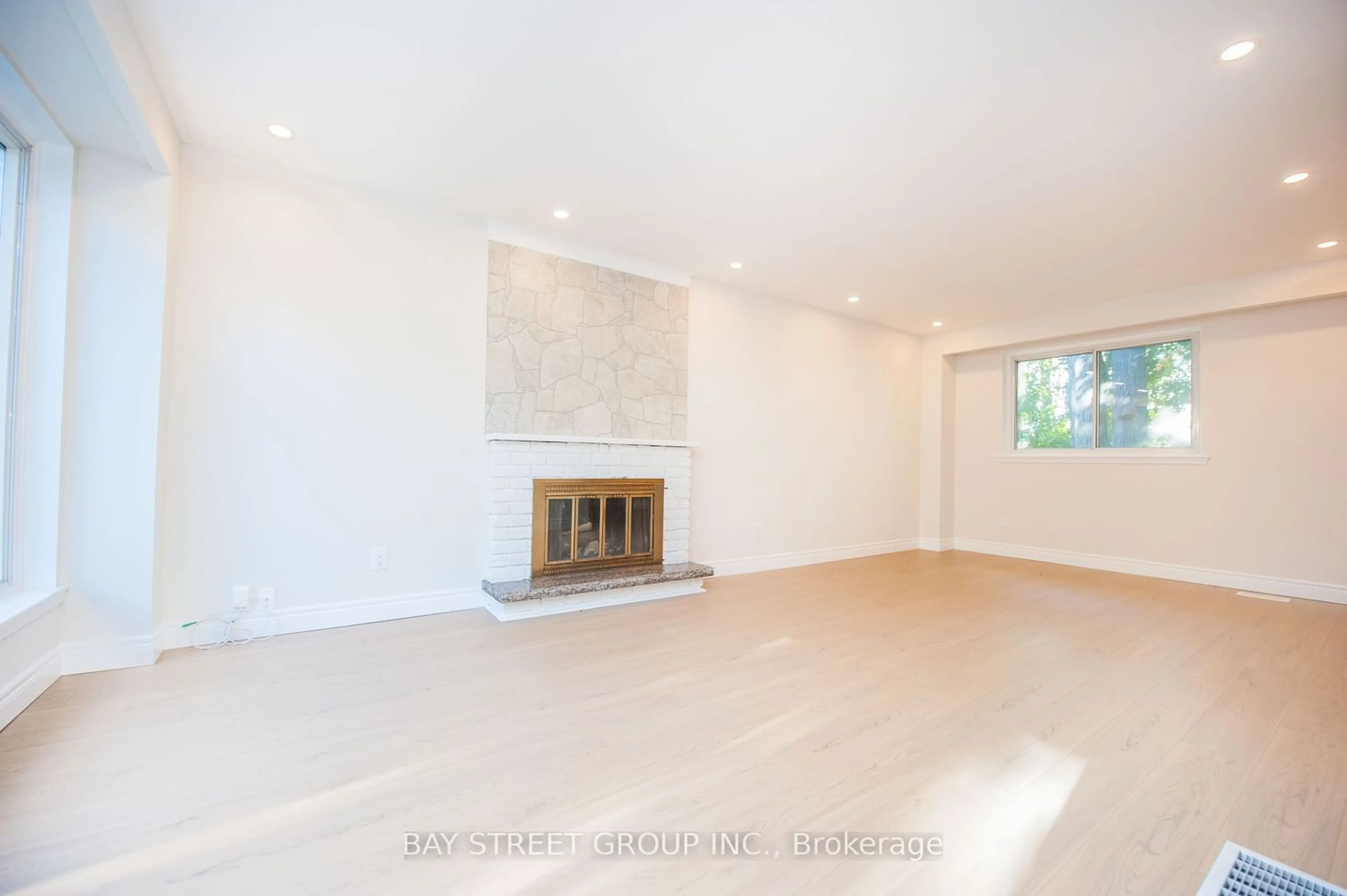 Living room, cement floor for 36 Brahms Ave, Toronto Ontario M2H 1H4