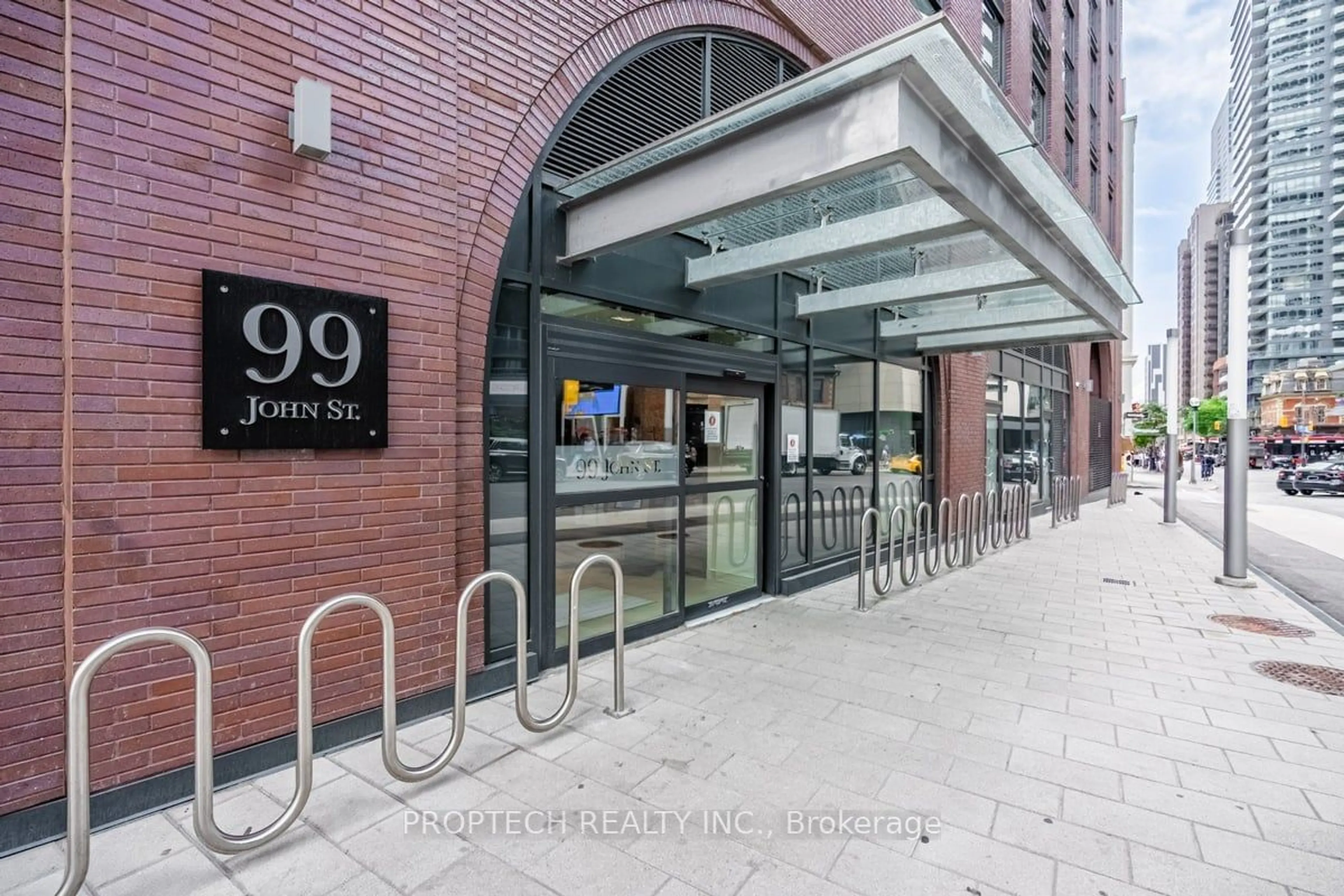 Indoor foyer, ceramic floors for 99 John St #2403, Toronto Ontario M5V 0S6