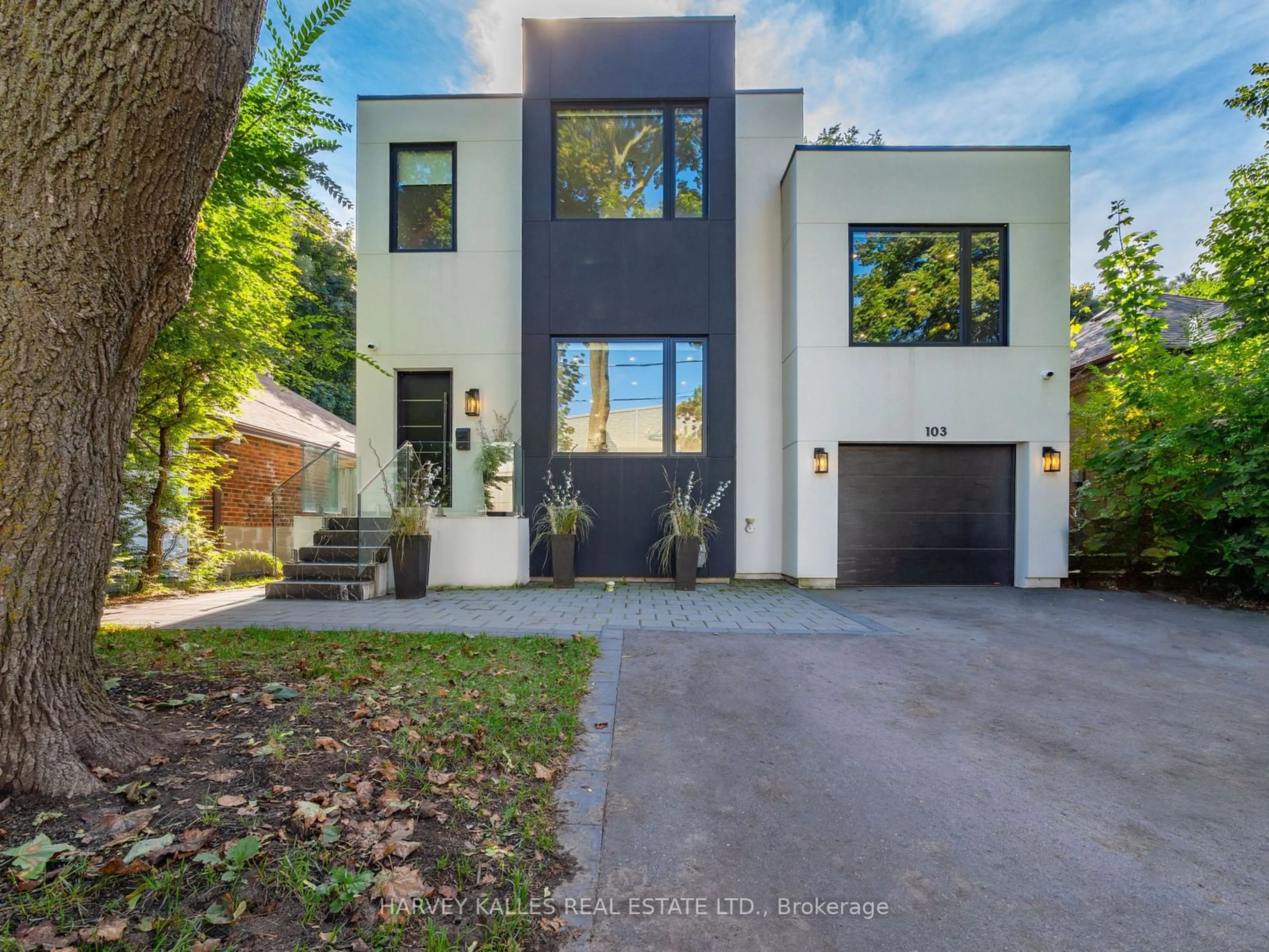 Frontside or backside of a home, the street view for 103 Burncrest Dr, Toronto Ontario M5M 2Z6