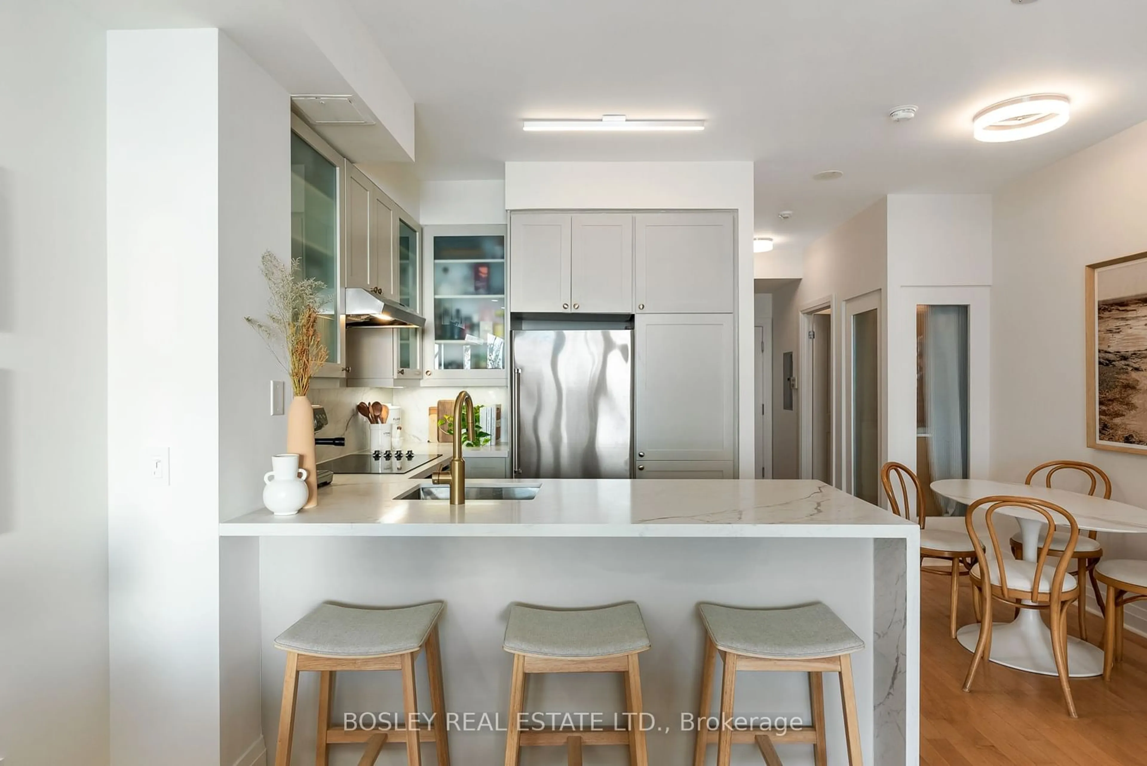 Contemporary kitchen, wood floors, cottage for 25 Scrivener Sq #312, Toronto Ontario M4W 3Y6