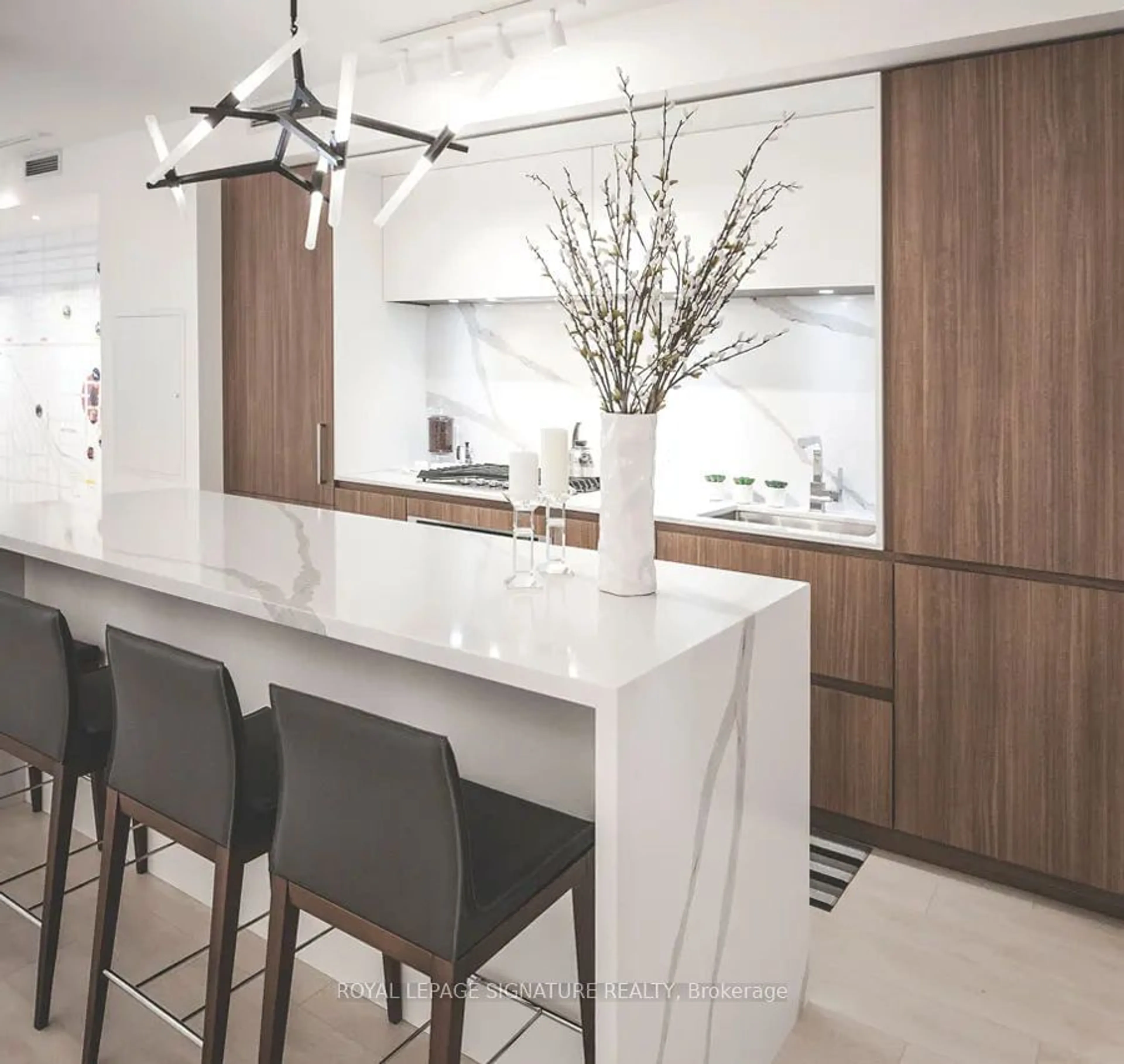 Contemporary kitchen, wood floors for 1 Hillsdale Ave #LPH1104, Toronto Ontario M4S 1T4